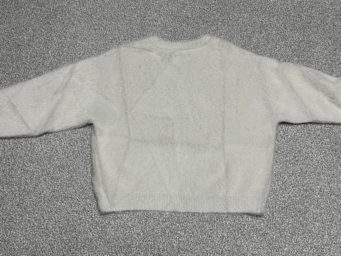 디미트리블랙 크롭 헤어리 니트 라이트 그레이 S 상품이미지3