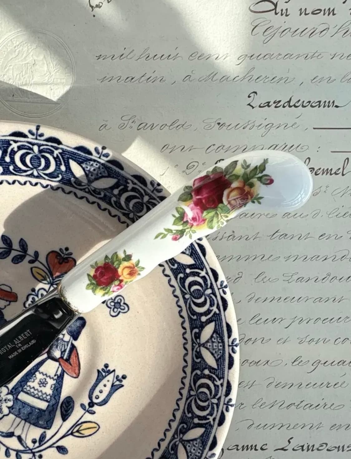 로얄알버트 황실장미 버터나이프 상품이미지2