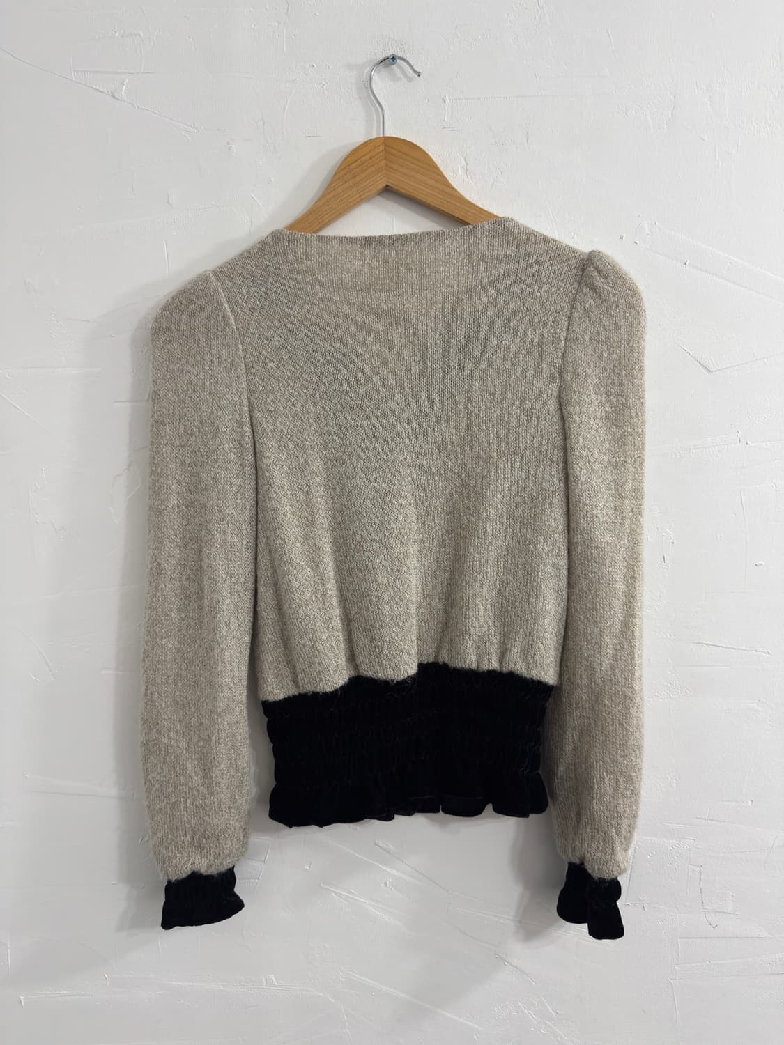 velvet design cardigan 상품이미지3