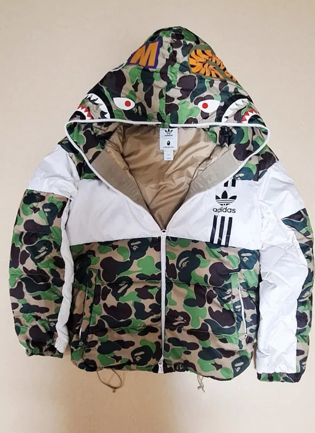 베이프 샤크패딩 한국사이즈 m 상품이미지3