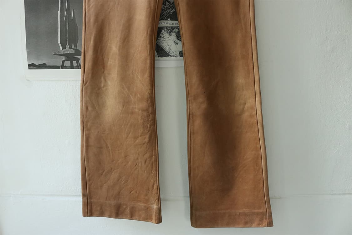 LEE 레더 부츠컷 팬츠 상품이미지5