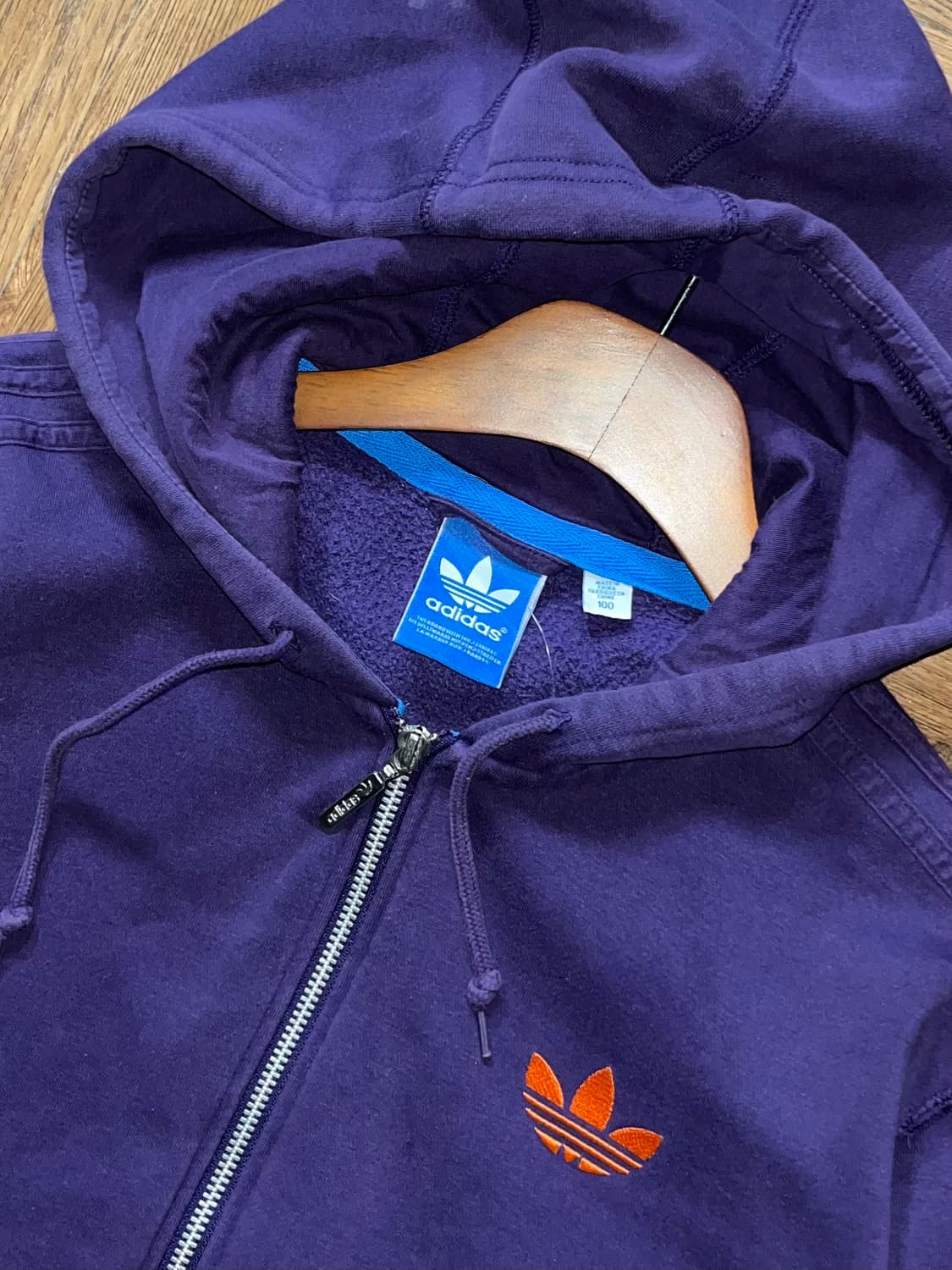 아디다스 퍼플 후드집업 상품이미지9