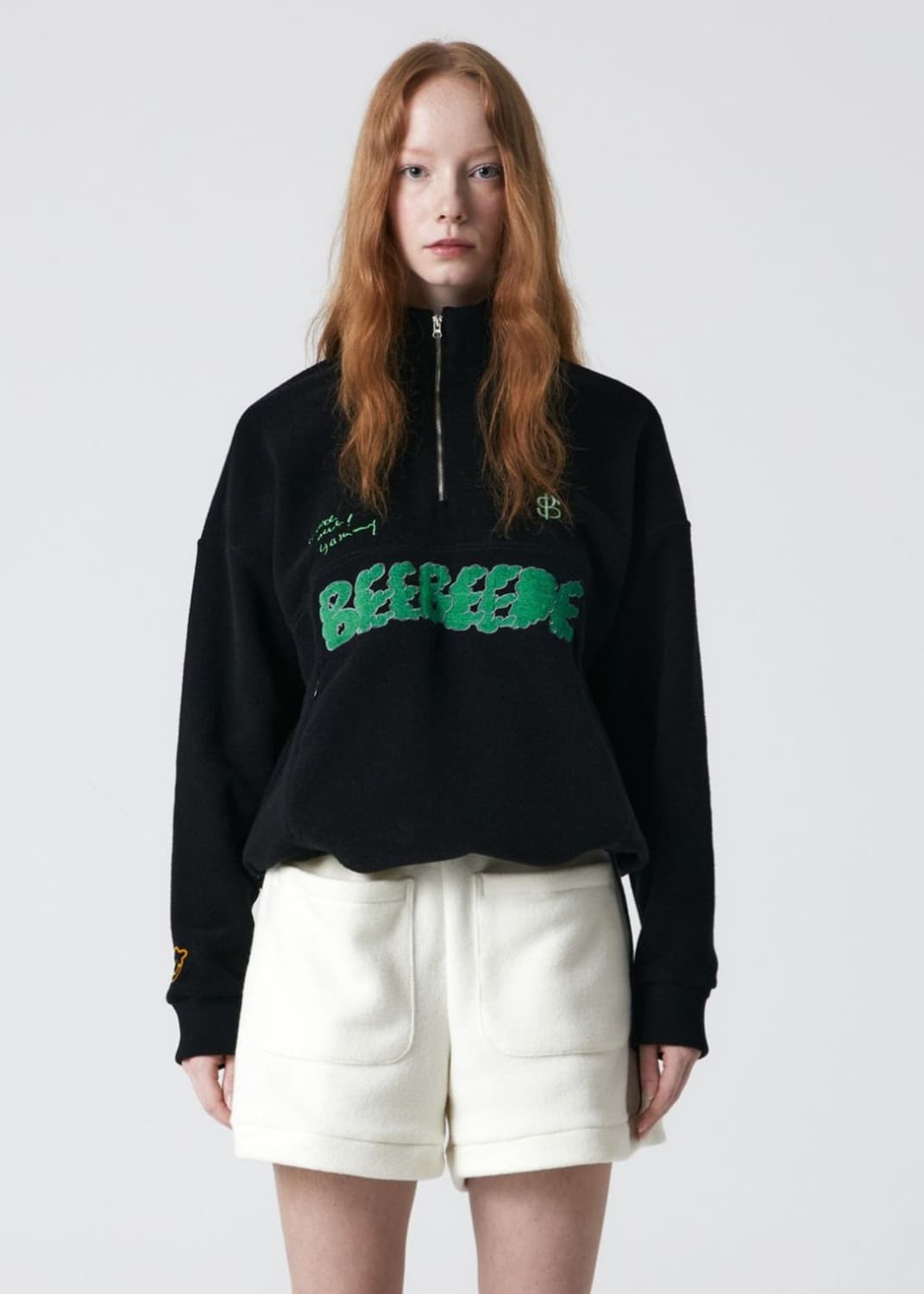 새상품)포셔드 테리 플리스 하프집업 상품이미지1