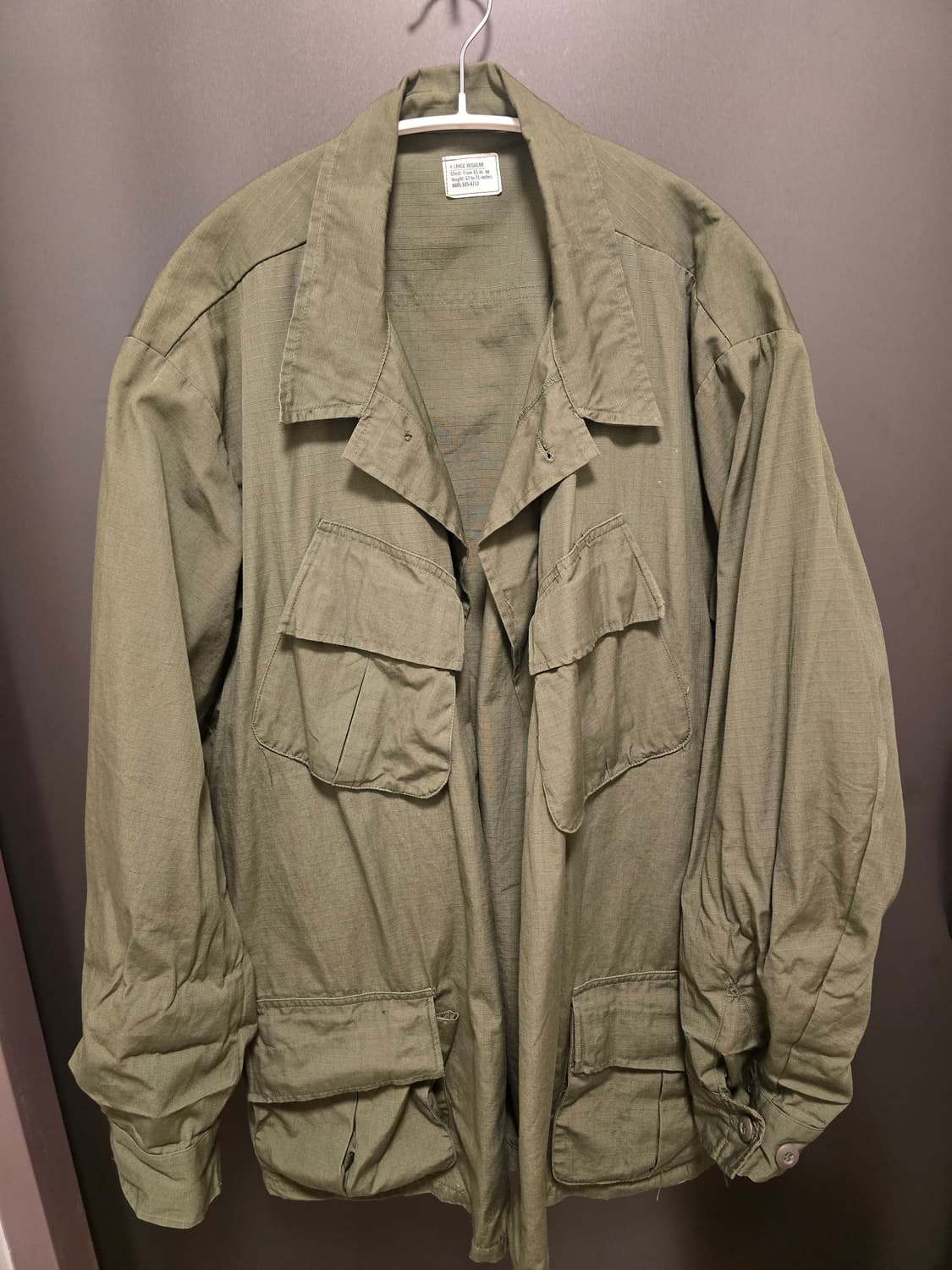 US ARMY 오리지날 퍼티그 자켓 XL-R 상품이미지1