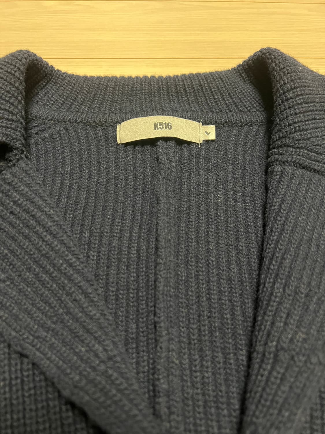 K516 울 니트 가디건 네이비 / L / 클래식 버튼 가디건  상품이미지9