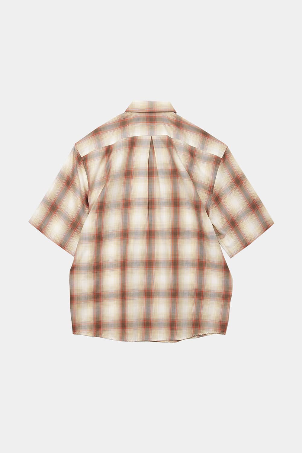 (3,M) 해칭룸 하프 셔츠 옴브레 레드 상품이미지2