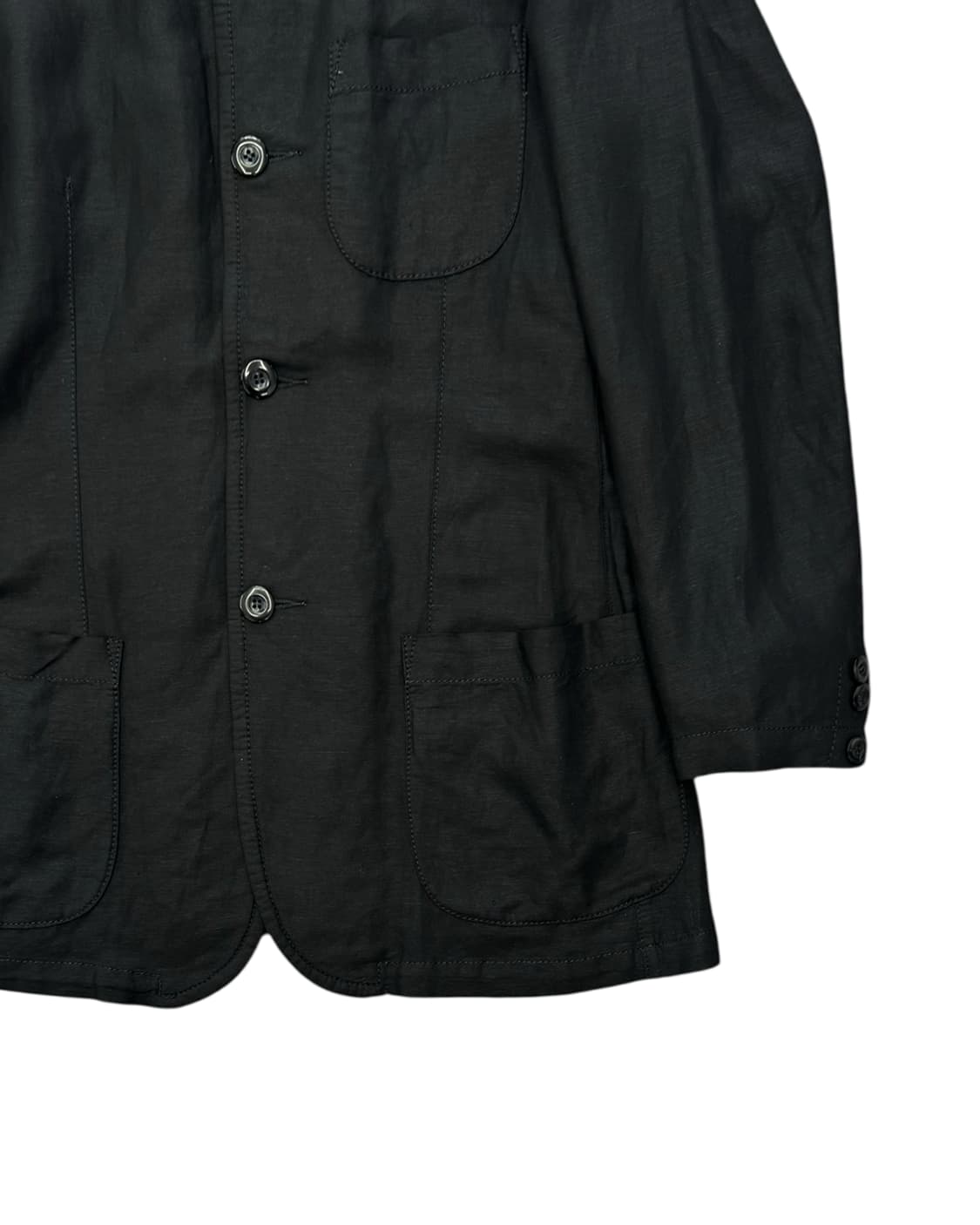 아르마니 진 90s 린넨 자켓 블랙 상품이미지6
