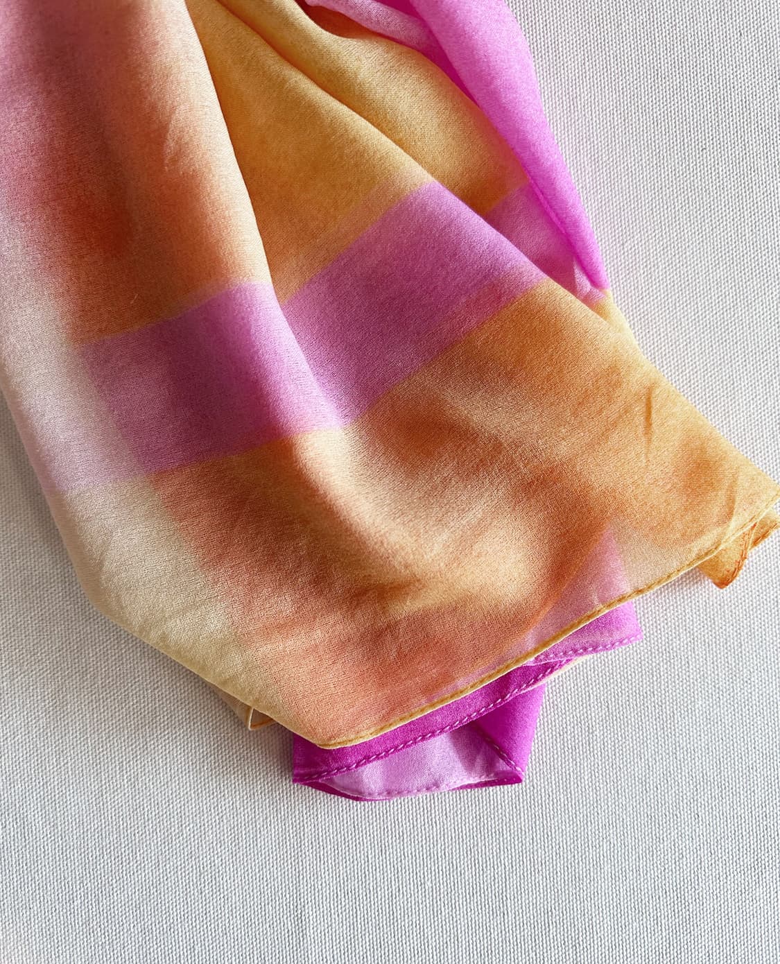 ITALY pink&yellow sheer scarf 상품이미지3