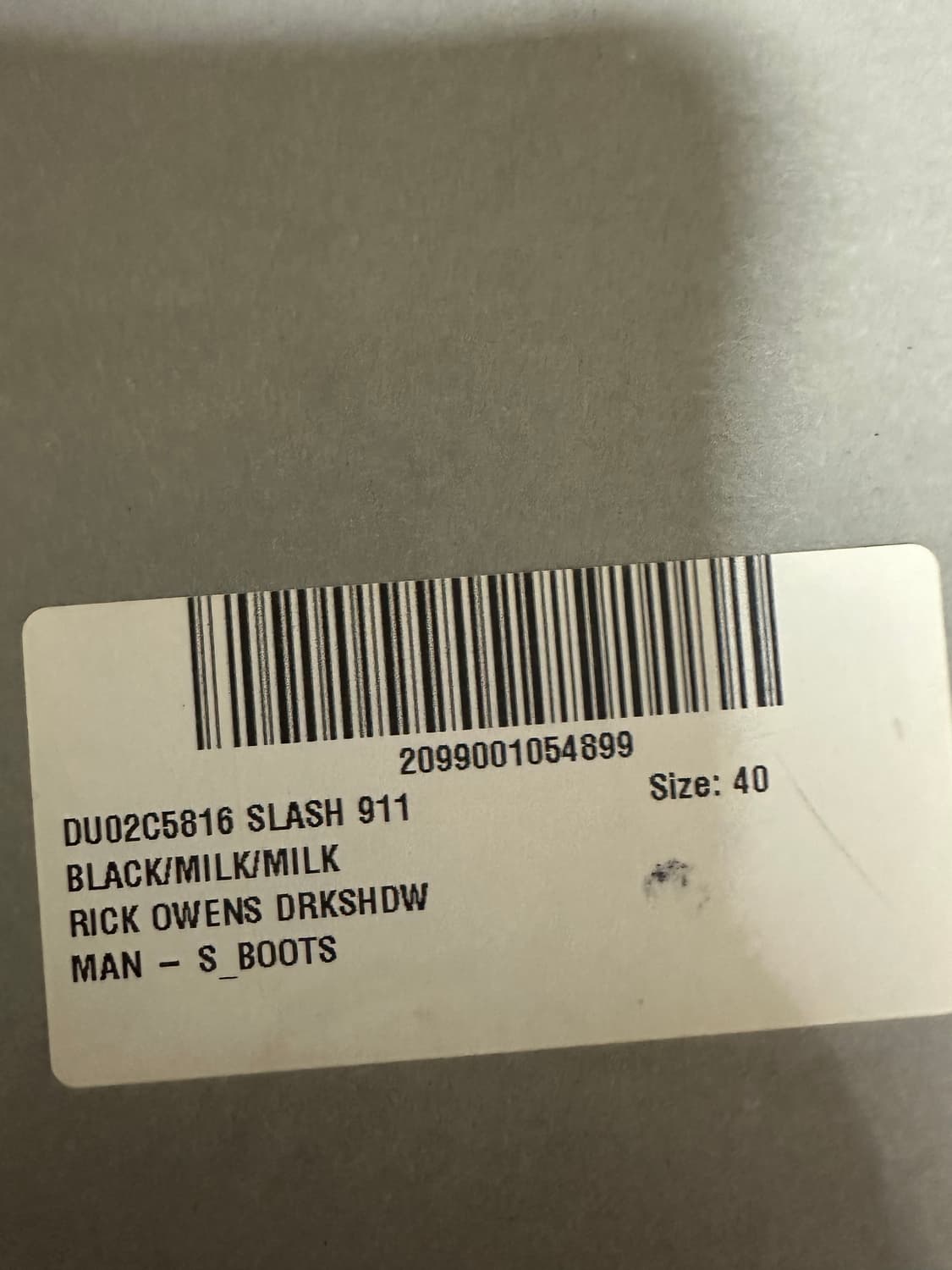 릭오웬스 다크쉐도우 블랙 슬래시 포가치네 부츠 40size 상품이미지10