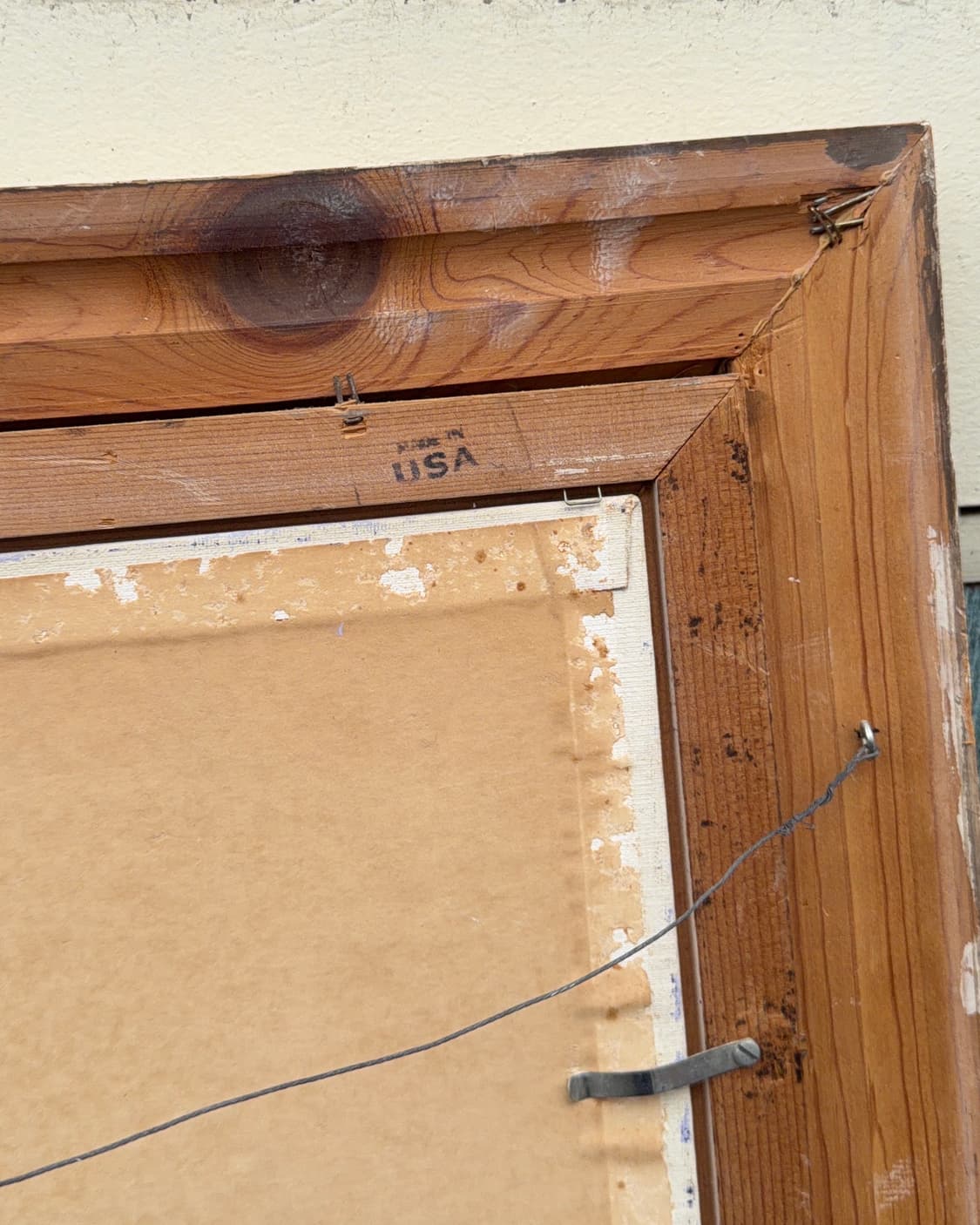 빈티지 소품 USA 캔버스 나무 액자 상품이미지6