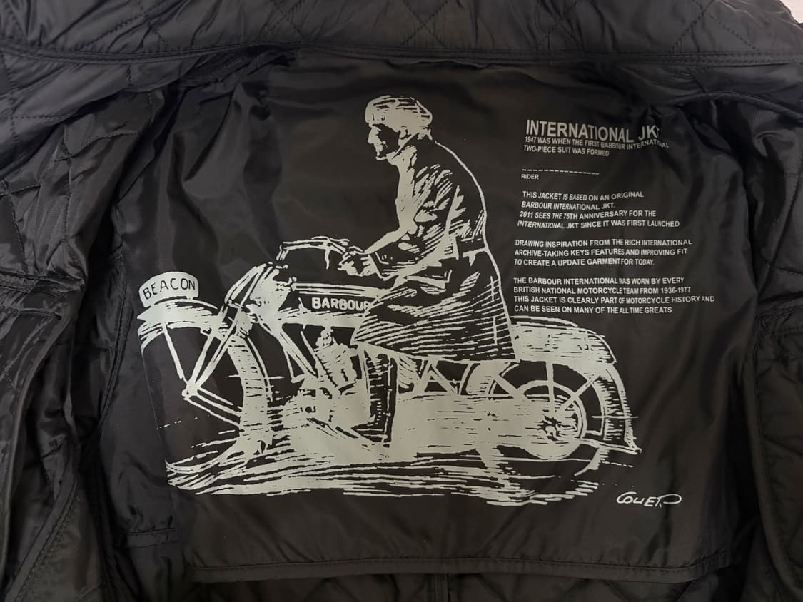 바버 barbour인터네셔널 퀄팅 자켓 m 상품이미지2