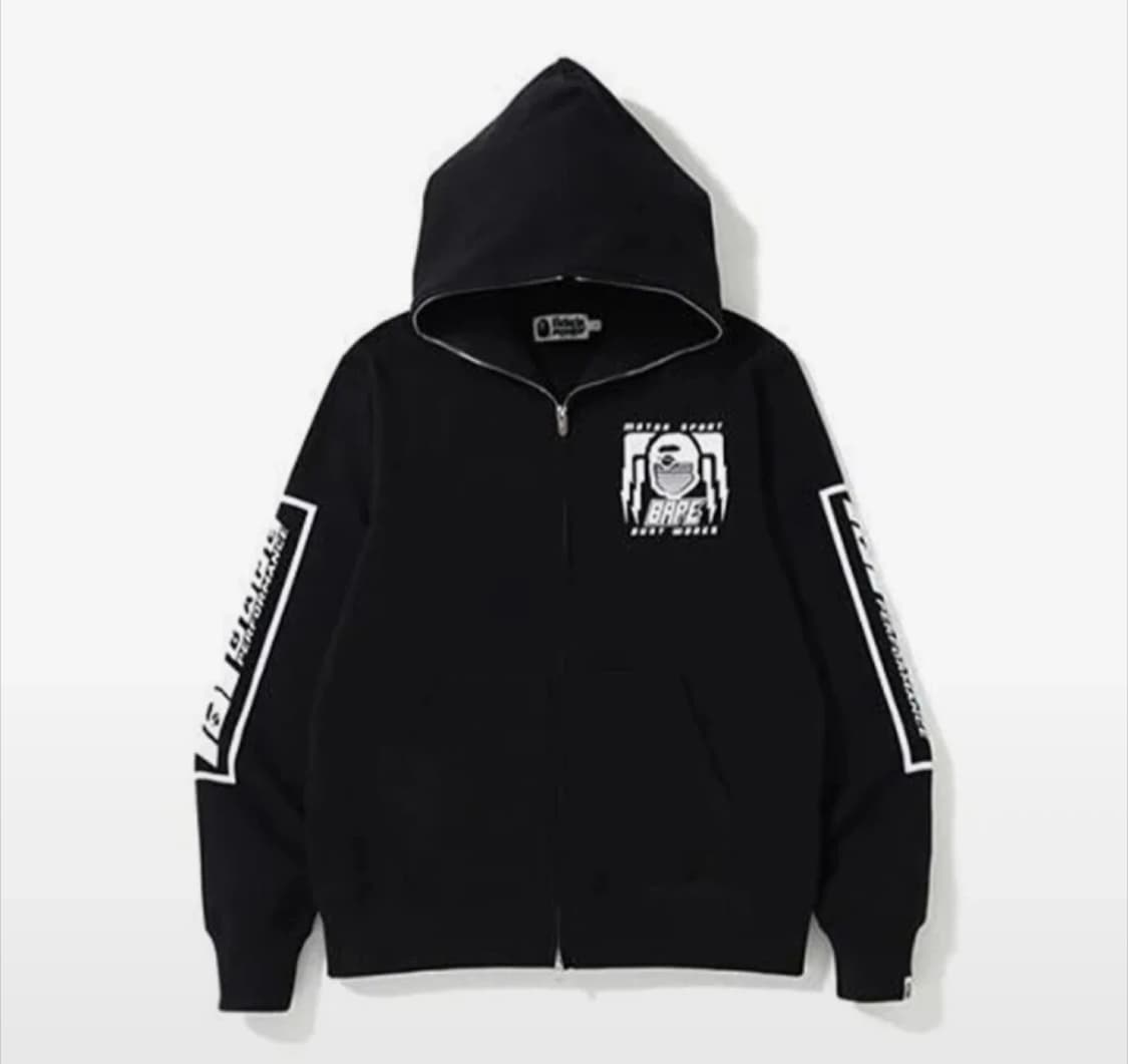 베이프 블랙 후드집업 상품이미지6
