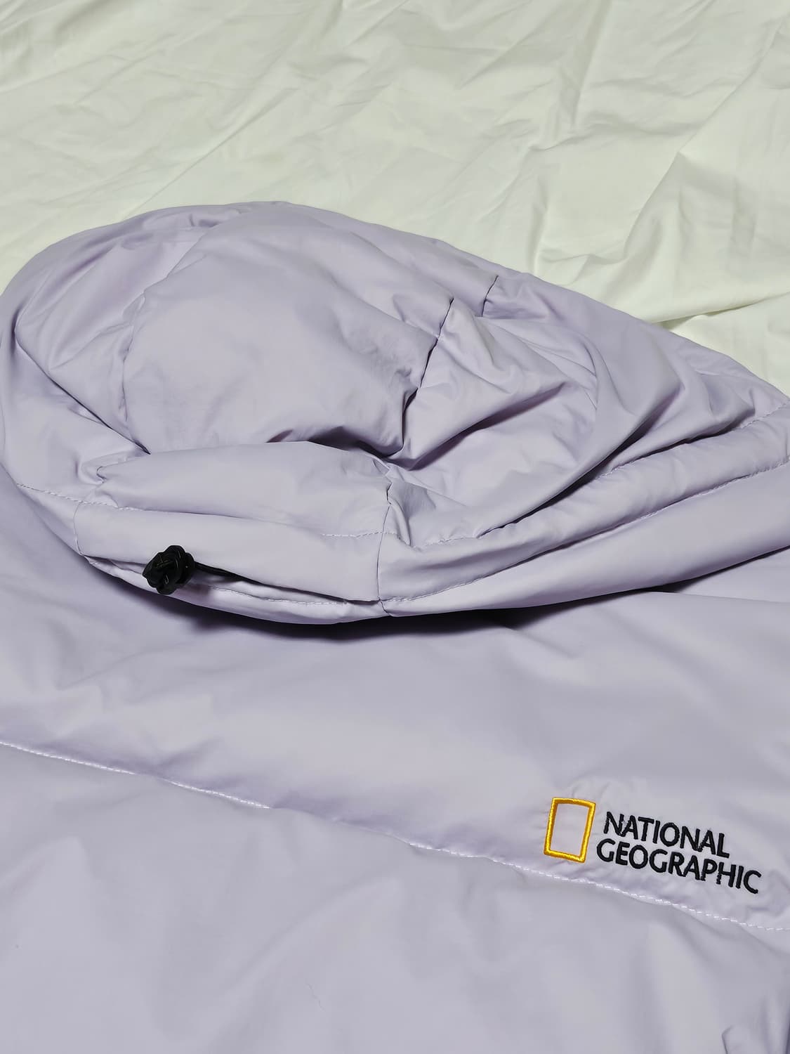 내셔널지오그래픽 구스 숏패딩 연보라 S 상품이미지6