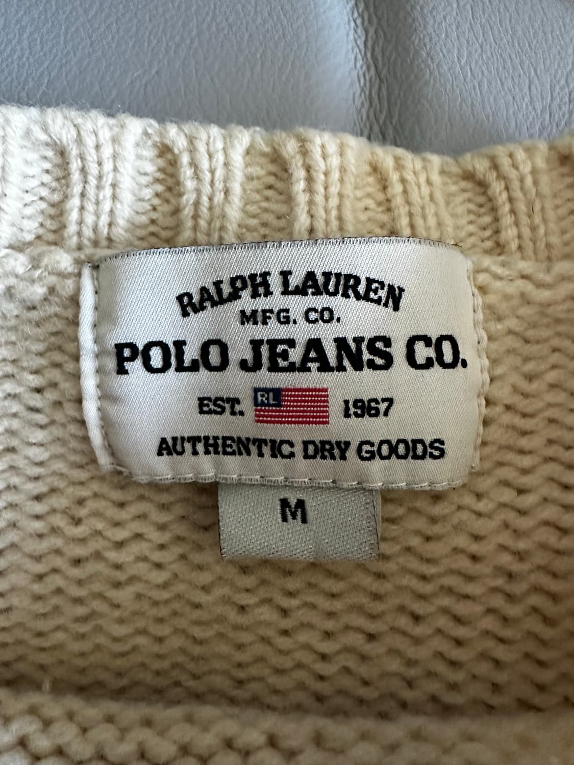 폴로 진스 성조기 니트 스웨터 M 상품이미지2