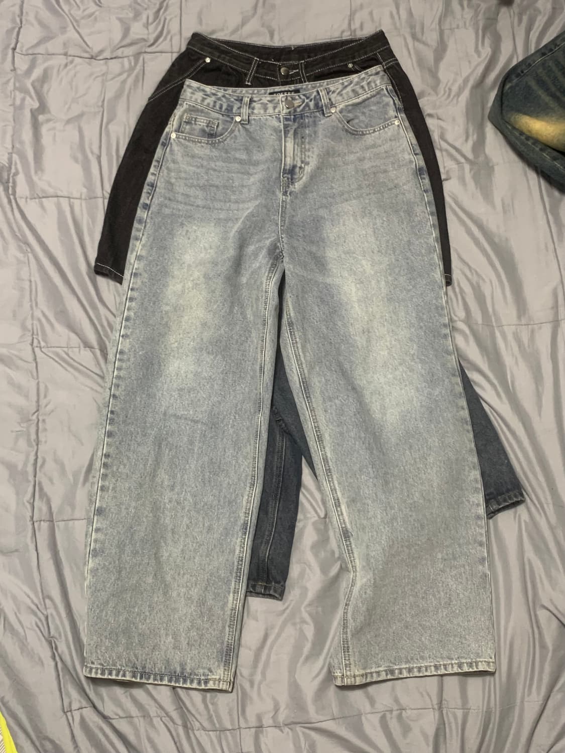 안입는 청바지 데님팬츠 코튼팬츠 세트로 팝니다 상품이미지1