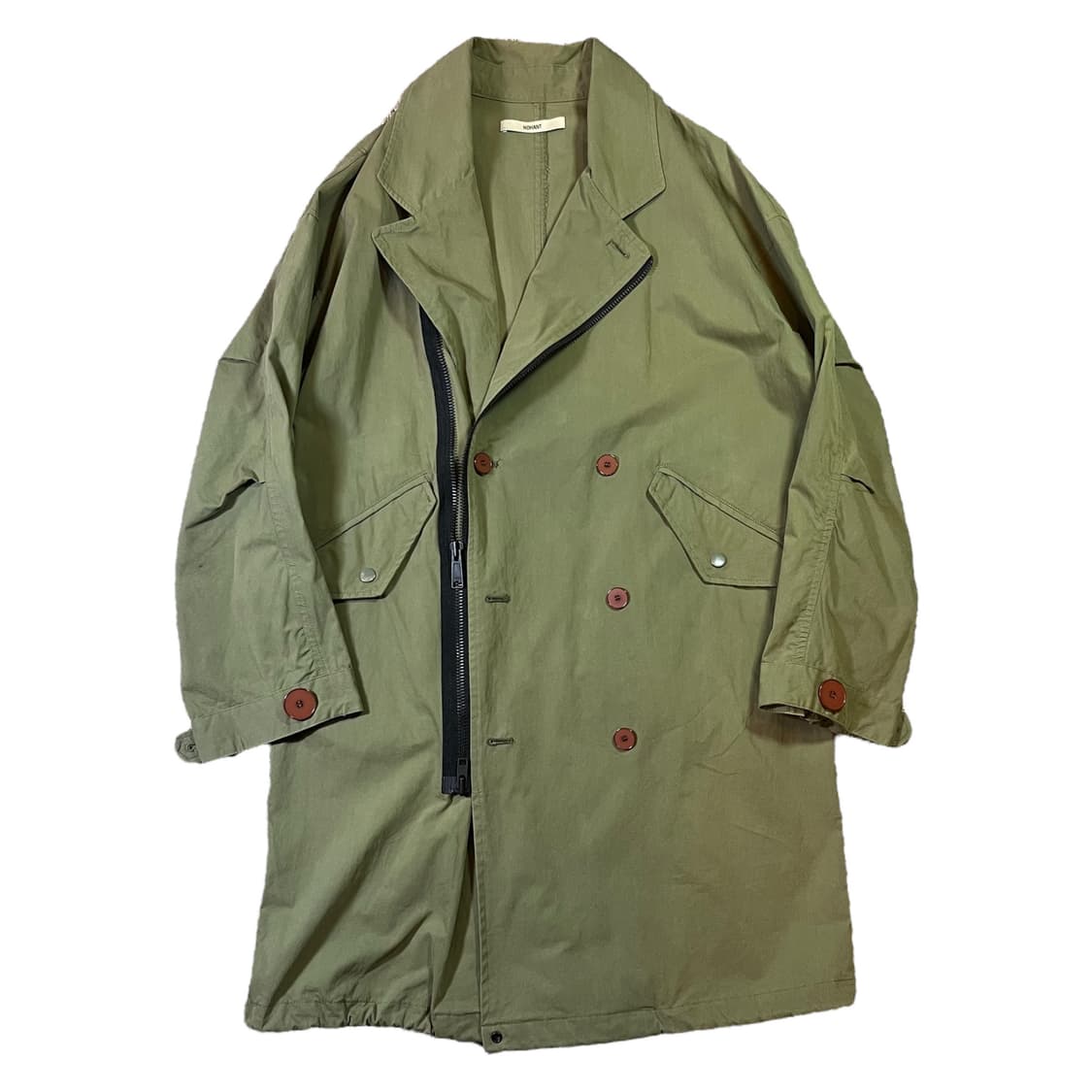 노앙 커브드 더블 트렌치 코트 상품이미지1