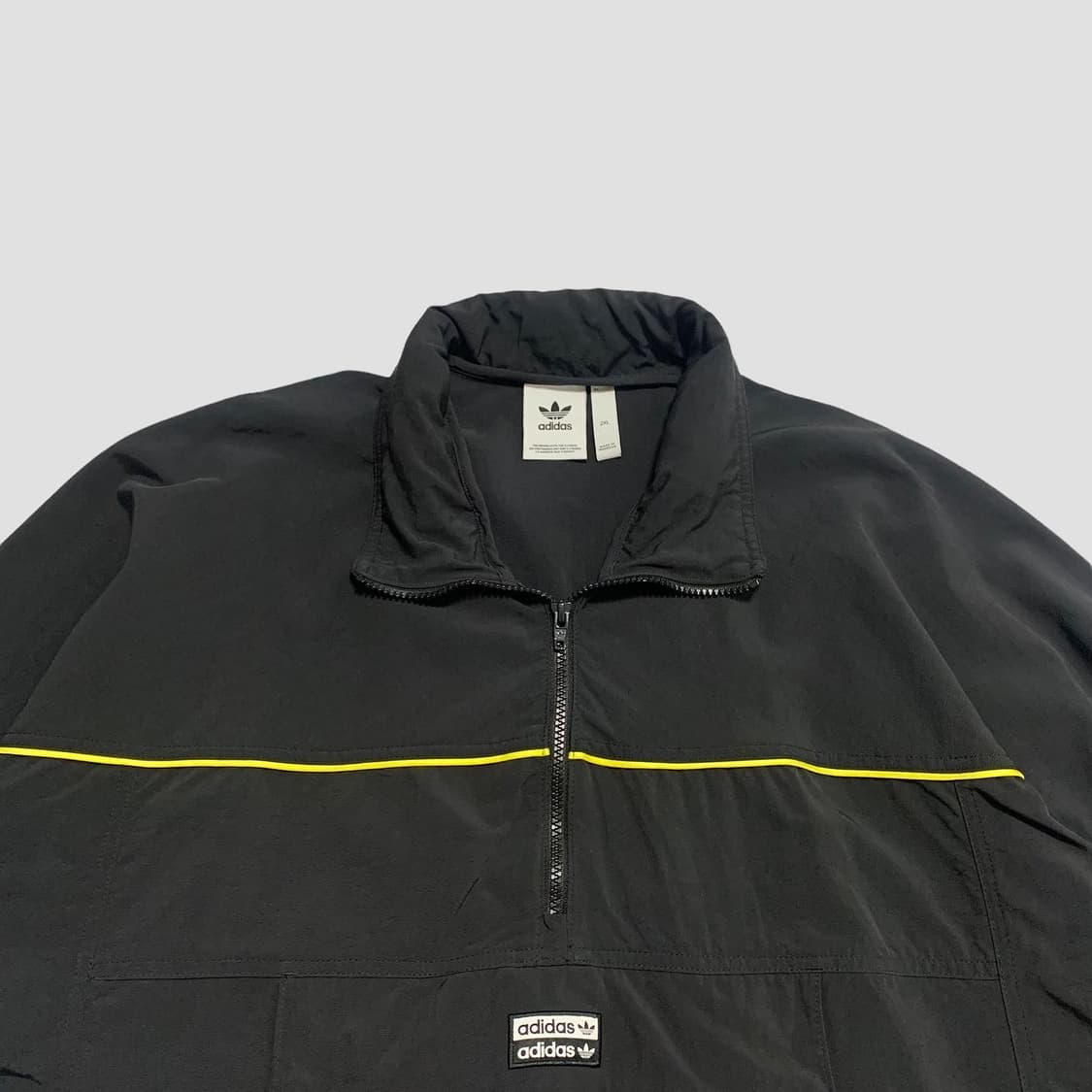 아디다스 빅로고 검흰 오레오 아노락 자켓 상품이미지4