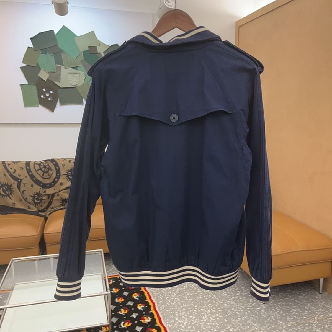 아디다스 흑탭 올드스쿨 레트로 프레피 블루종 자켓 105 C07807 상품이미지4