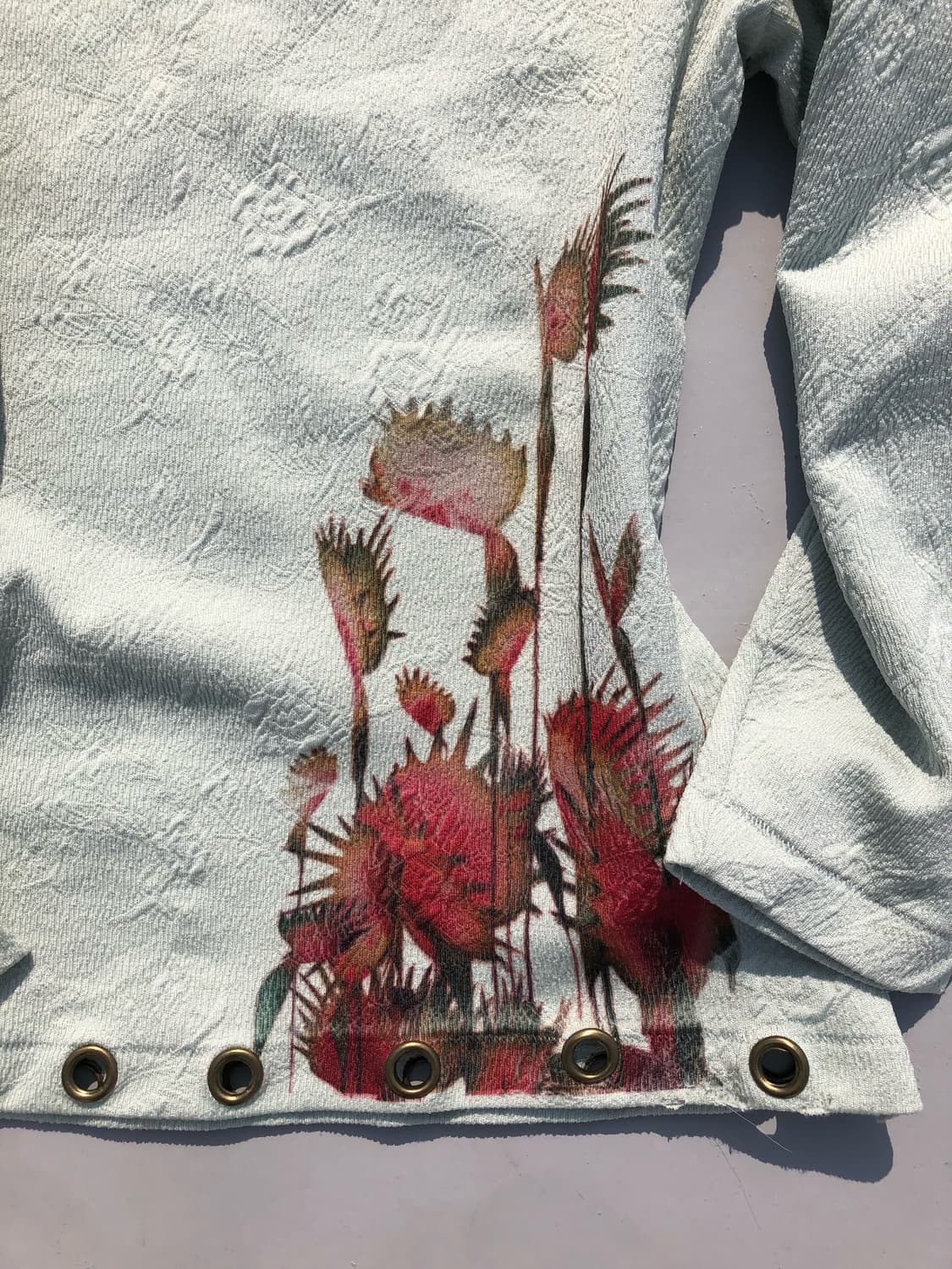 floral eyelet offshoulder top 상품이미지2