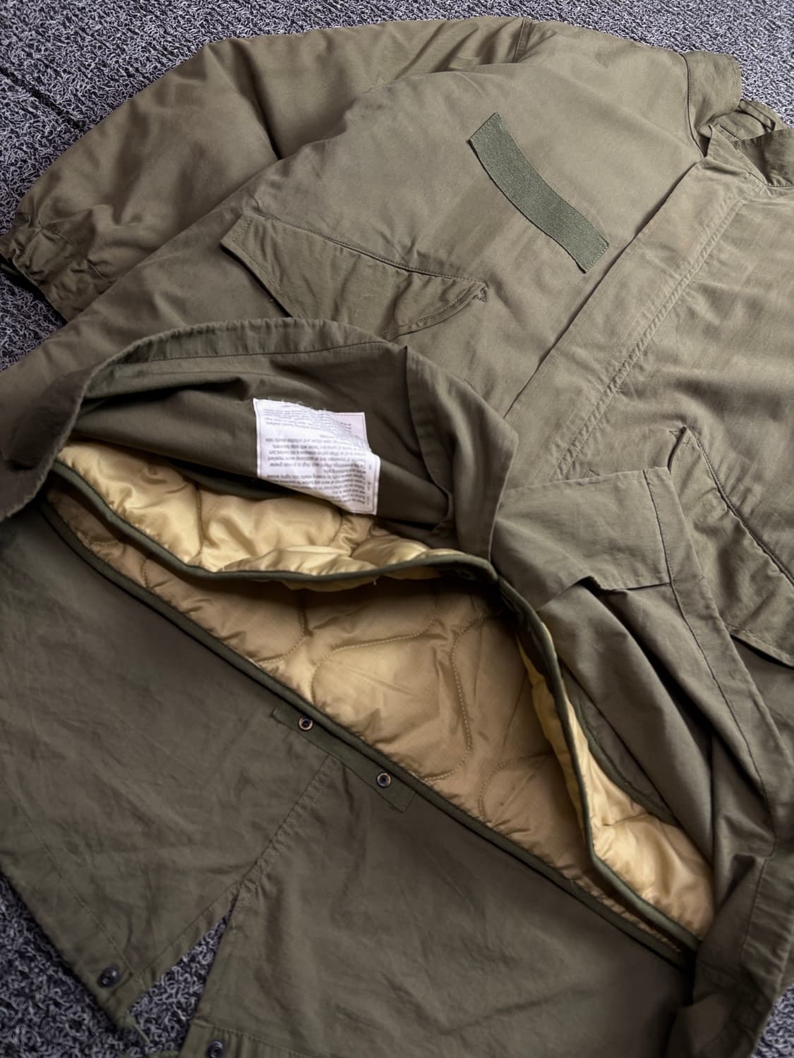 YMCLKY USA 밀리터리 M-65 피쉬테일 파카 1977 상품이미지3