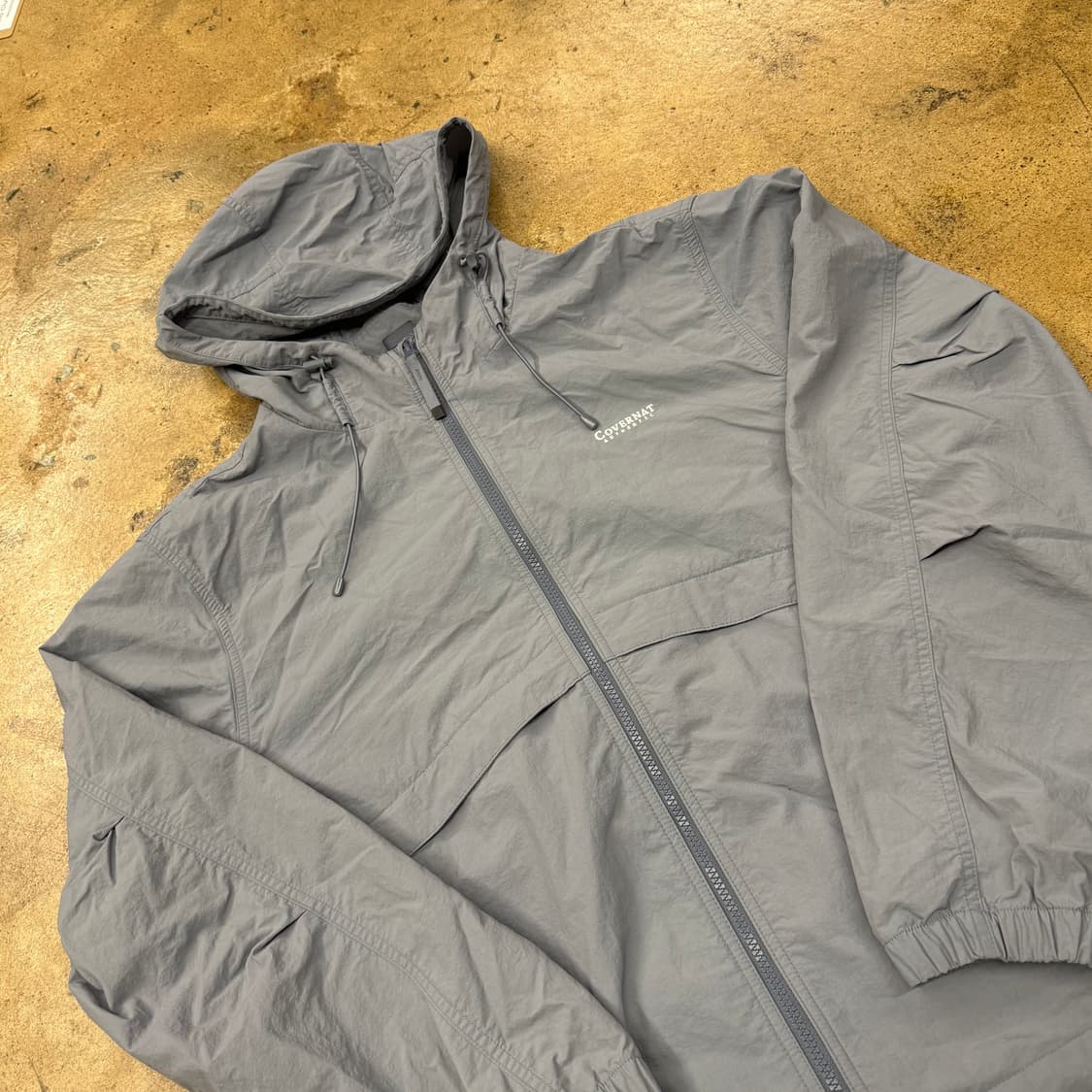 [정품/XL] 커버낫 C로고 바람막이 후드 자켓 그레이 b14 상품이미지1