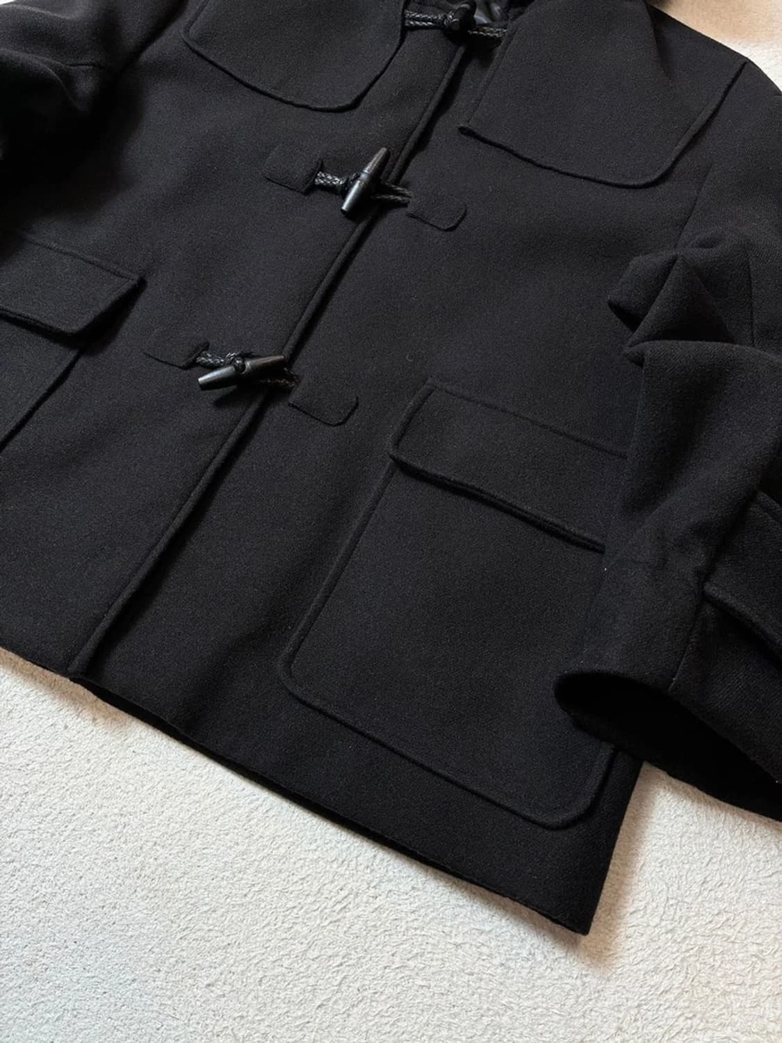 파르티멘토 오버사이즈 멜톤 콘보이 더플 코트 PN6938 상품이미지3