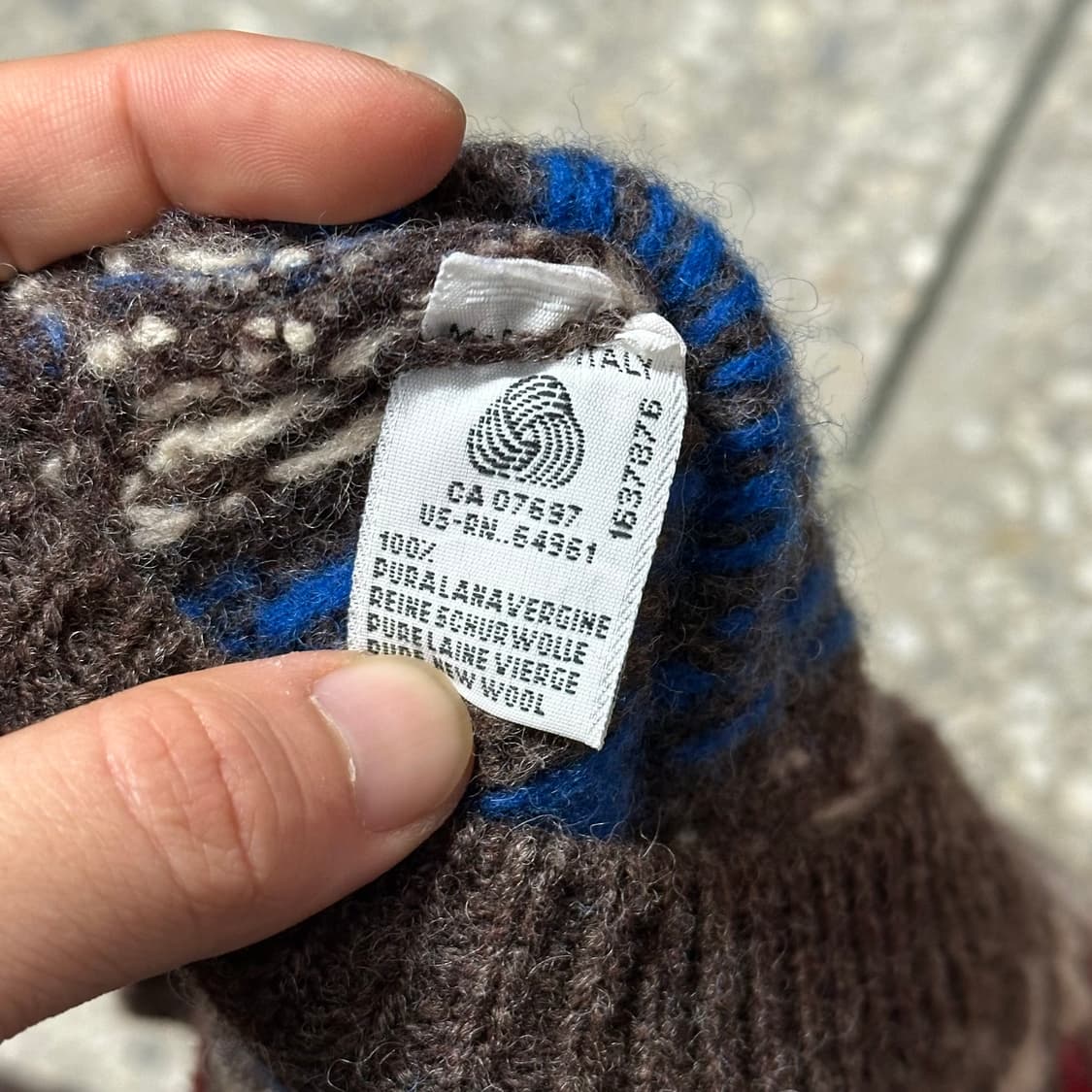 90's 베네통 페어아일 셔틀랜드 울 니트 상품이미지5