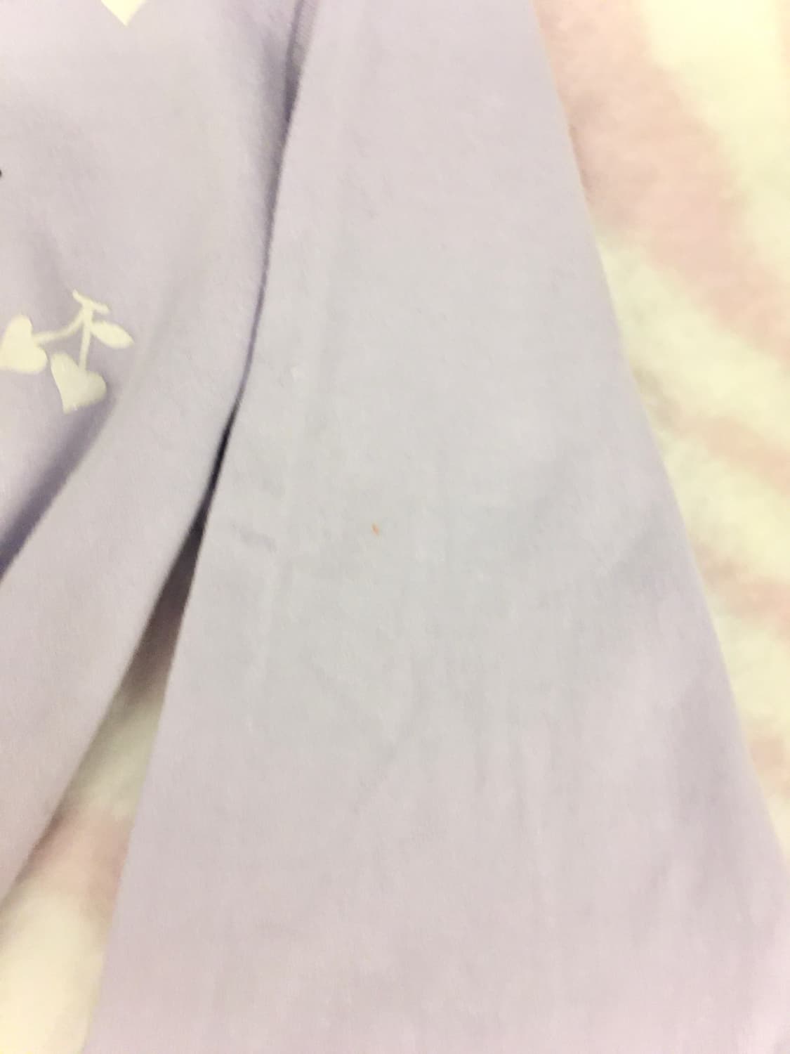 헤이세이 쿨블루 그린 레터링 체리 롱슬리브 티셔츠 조지후쿠 갸루 상품이미지3