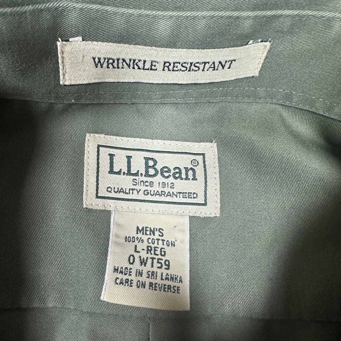 ✨ (바배) LLB 엘엘빈 오버핏 카키 셔츠  상품이미지3