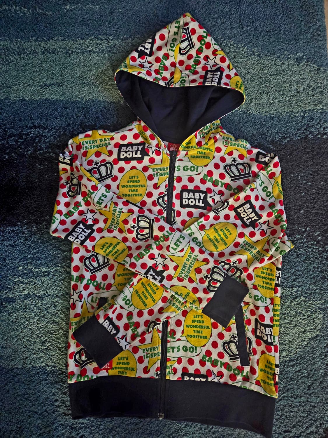 JPN 베이비돌 BABYDOLL 레트로 후드집업 표기M 상품이미지1