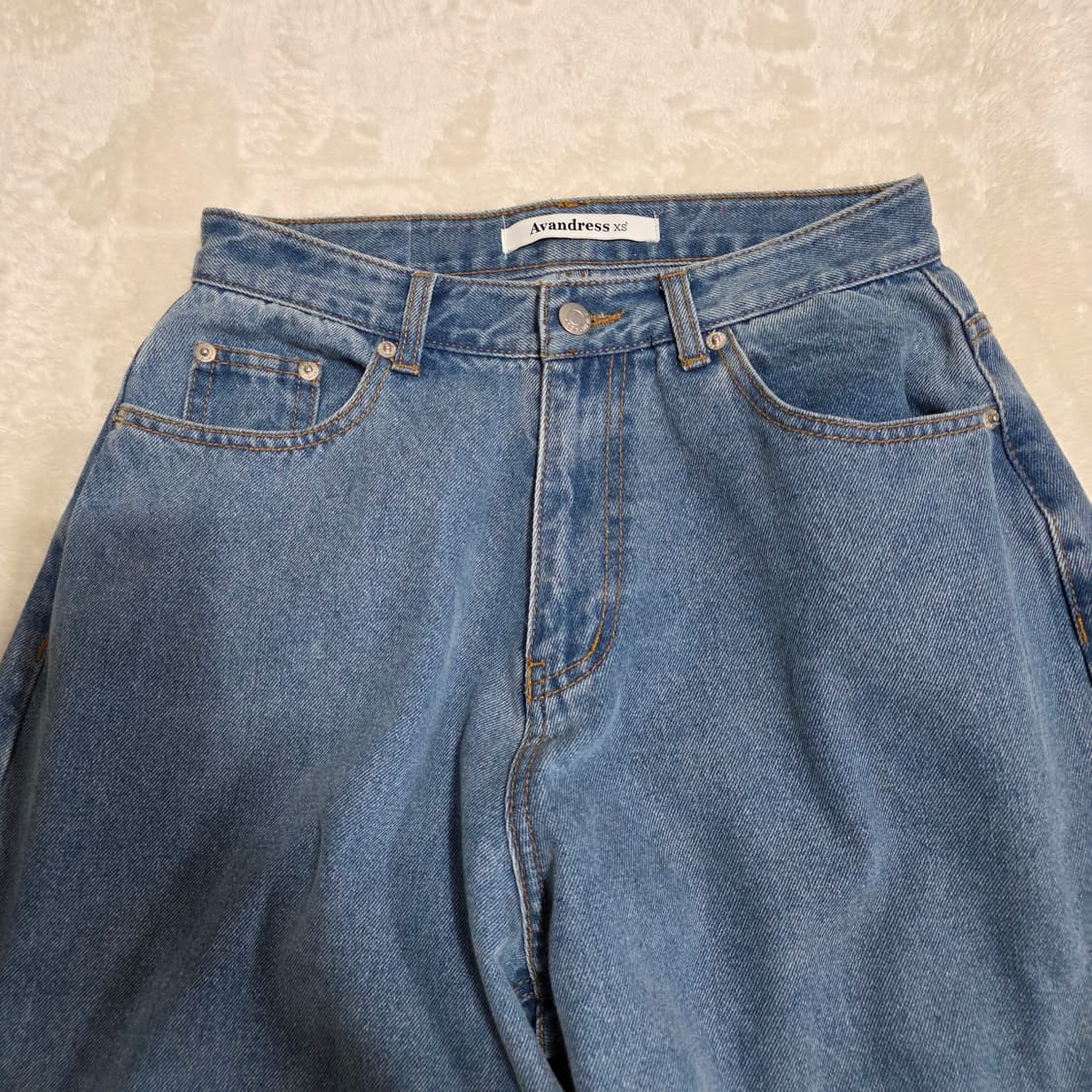 (XS)여성 어반드레스 와이드 벌룬 데님 팬츠  상품이미지2