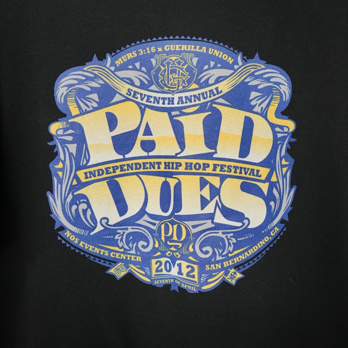 2012년 빈티지 Paid Dues 힙합 페스티벌 티셔츠 상품이미지3
