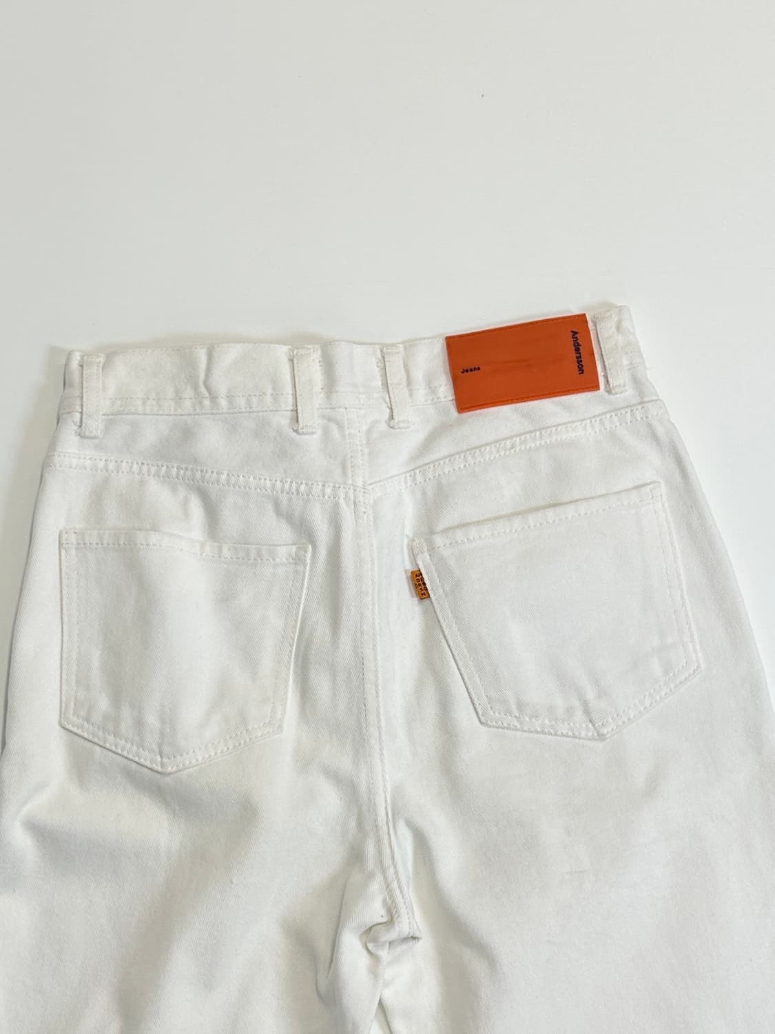 앤더슨벨 화이트 데님 와이드 s 상품이미지1