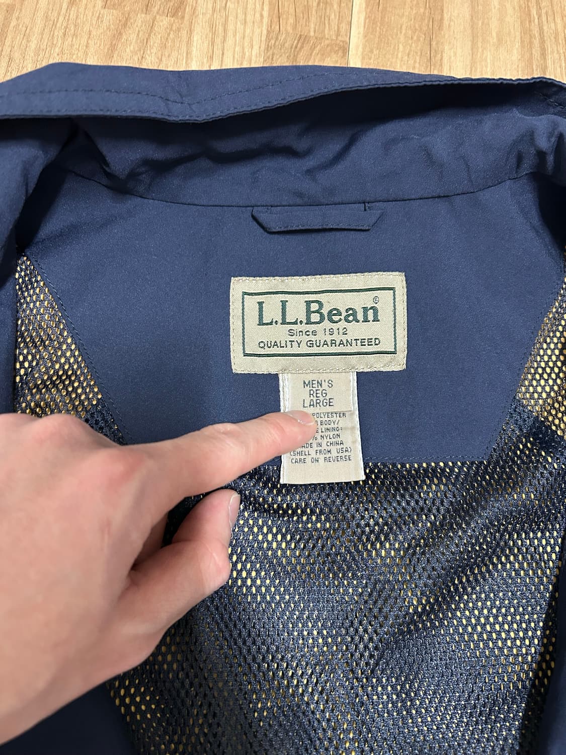 빈티지 엘엘빈 고어텍스 자켓 네이비 상품이미지6