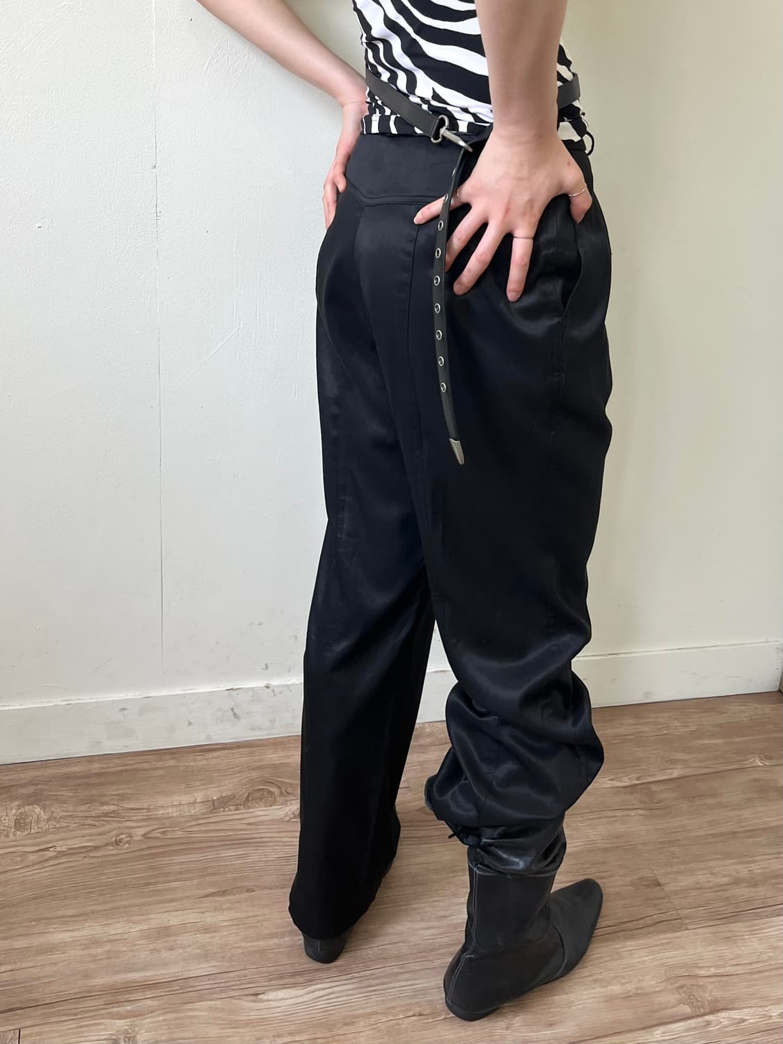 CECI OU CEL 벨트 set 블랙 슬랙스 상품이미지5