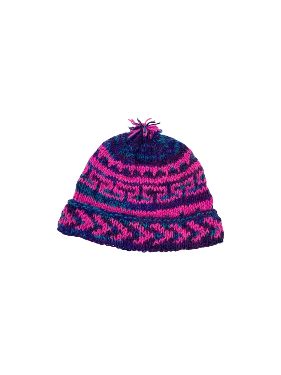 네팔 핸드니트 울 햇 상품이미지1