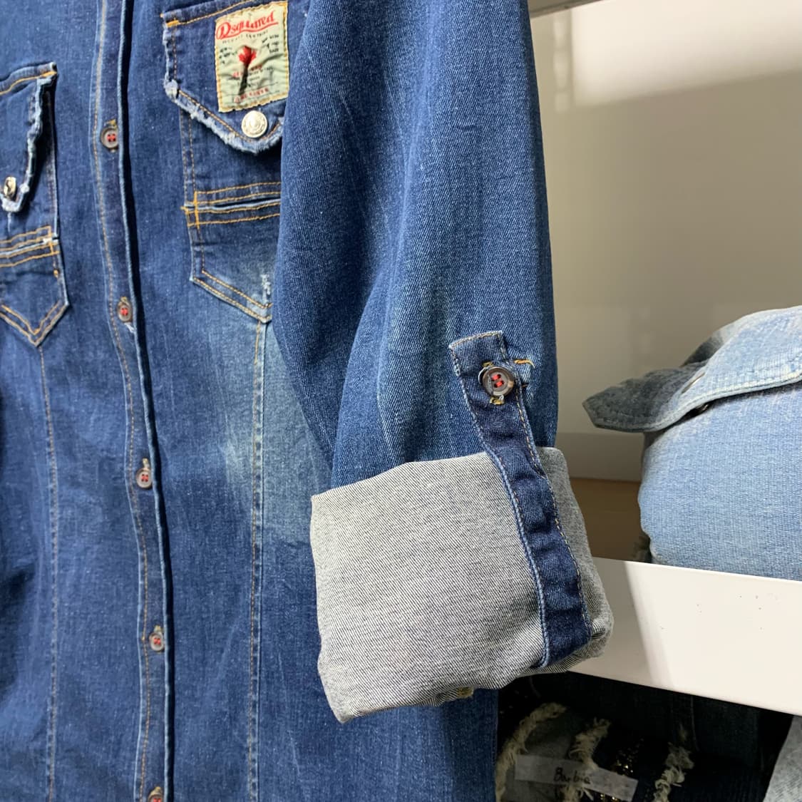 [M] 디스퀘어드 2 웨스턴 데님셔츠 상품이미지4