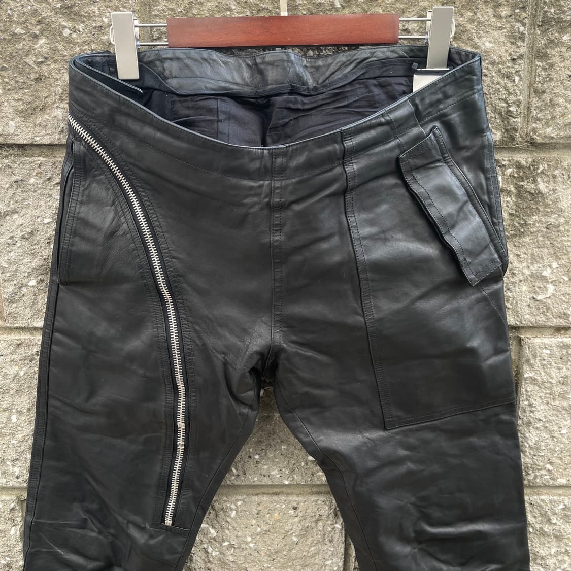 [50] 16s 릭오웬스 Aircut Leather 팬츠 상품이미지3