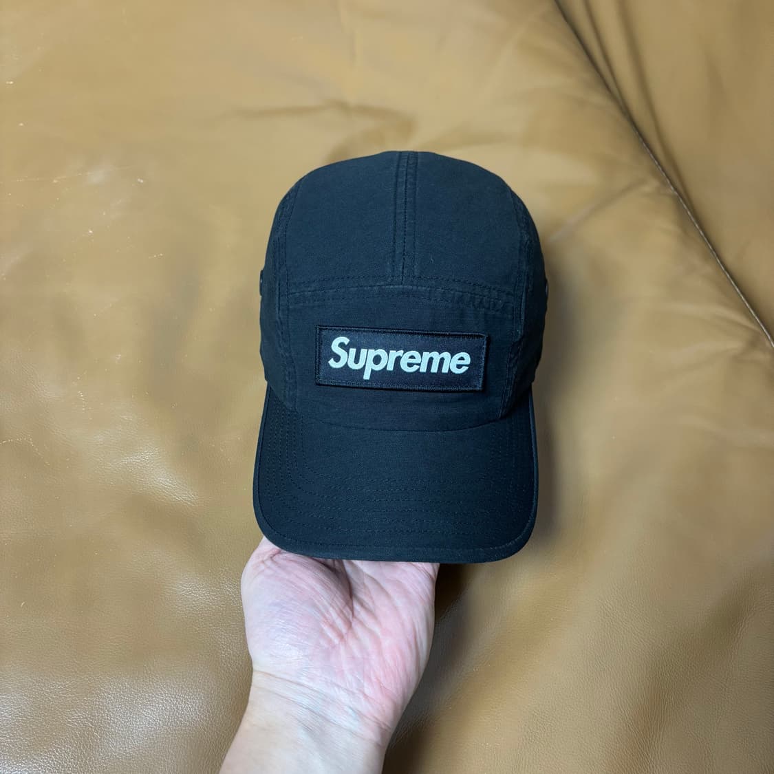 슈프림 캠프캡 모자 박스로고 22FW 밀리터리 블랙 상품이미지2