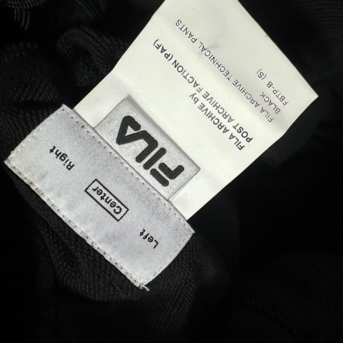 포스트 아카이브 팩션 x 휠라 지퍼 스웻 팬츠 상품이미지2