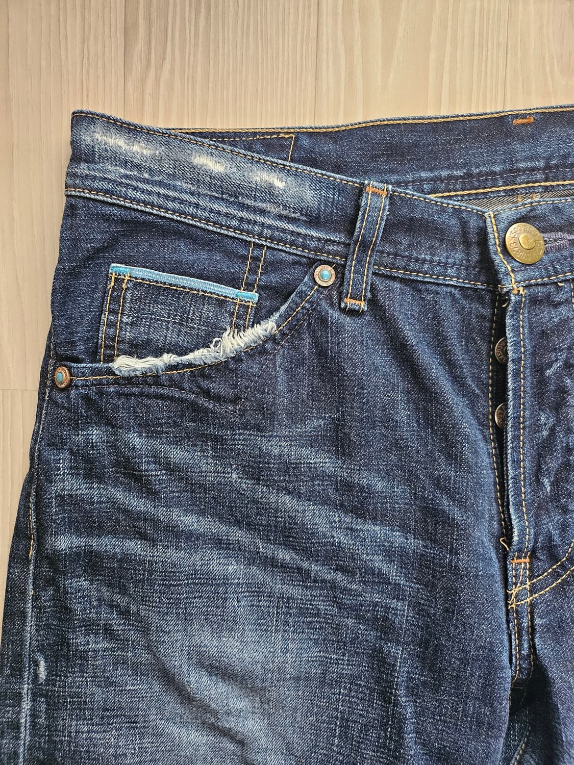 리바이스 707 셀비지 플레어 데님팬츠 상품이미지2