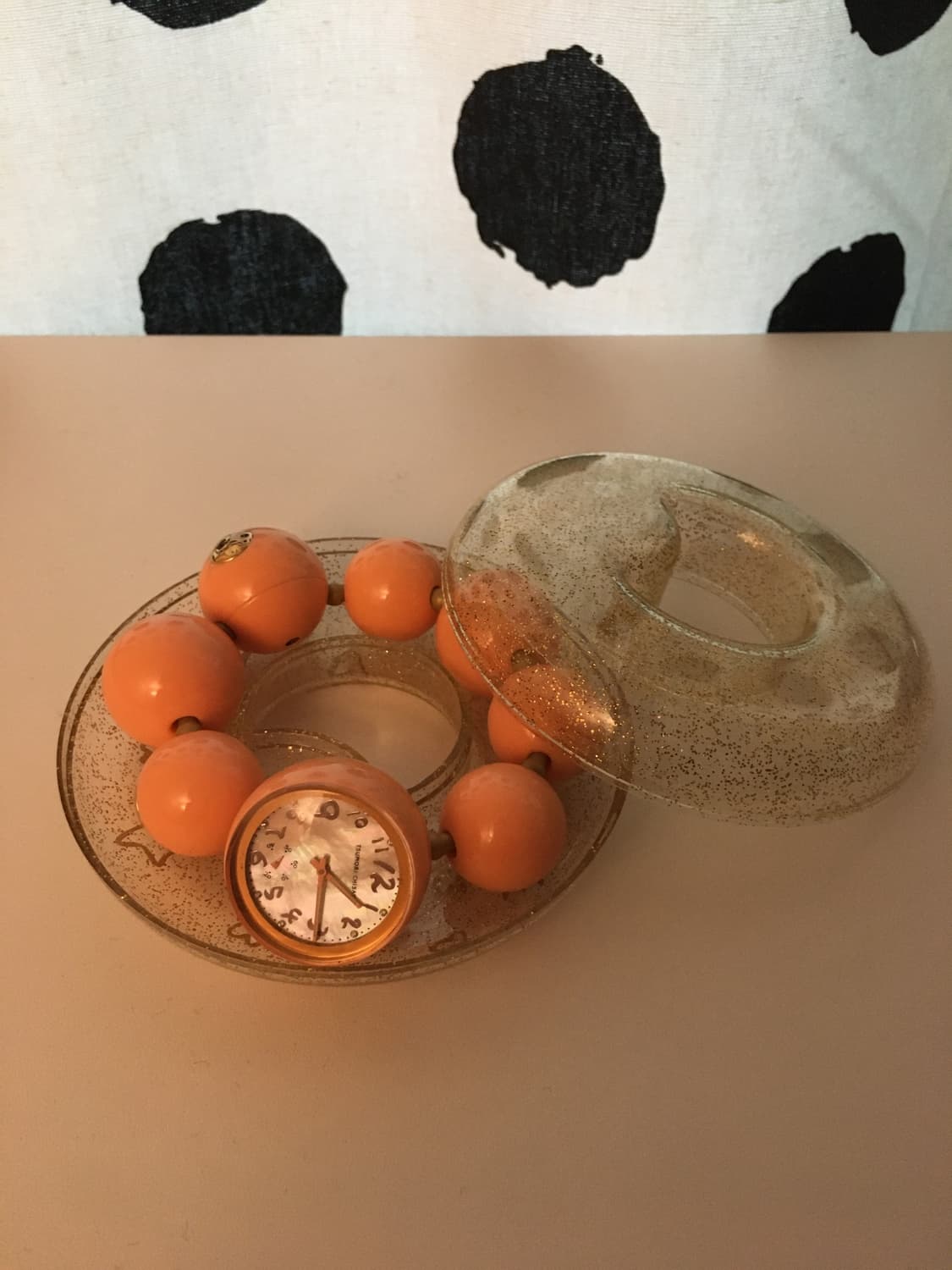 츠모리치사토 해피볼 시계 Orange color 상품이미지1