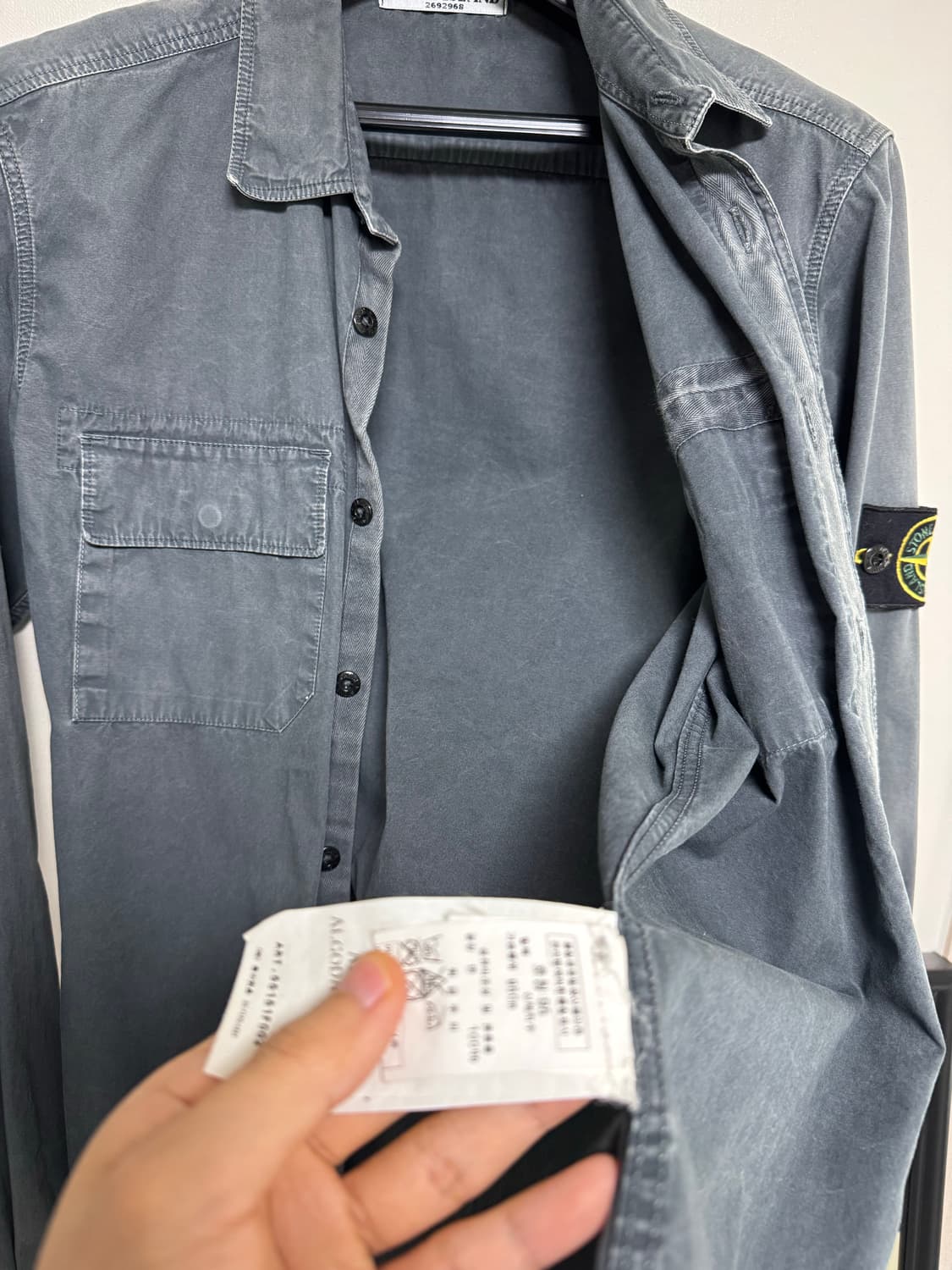 스톤아일랜드 올드이펙트 셔츠 상품이미지5