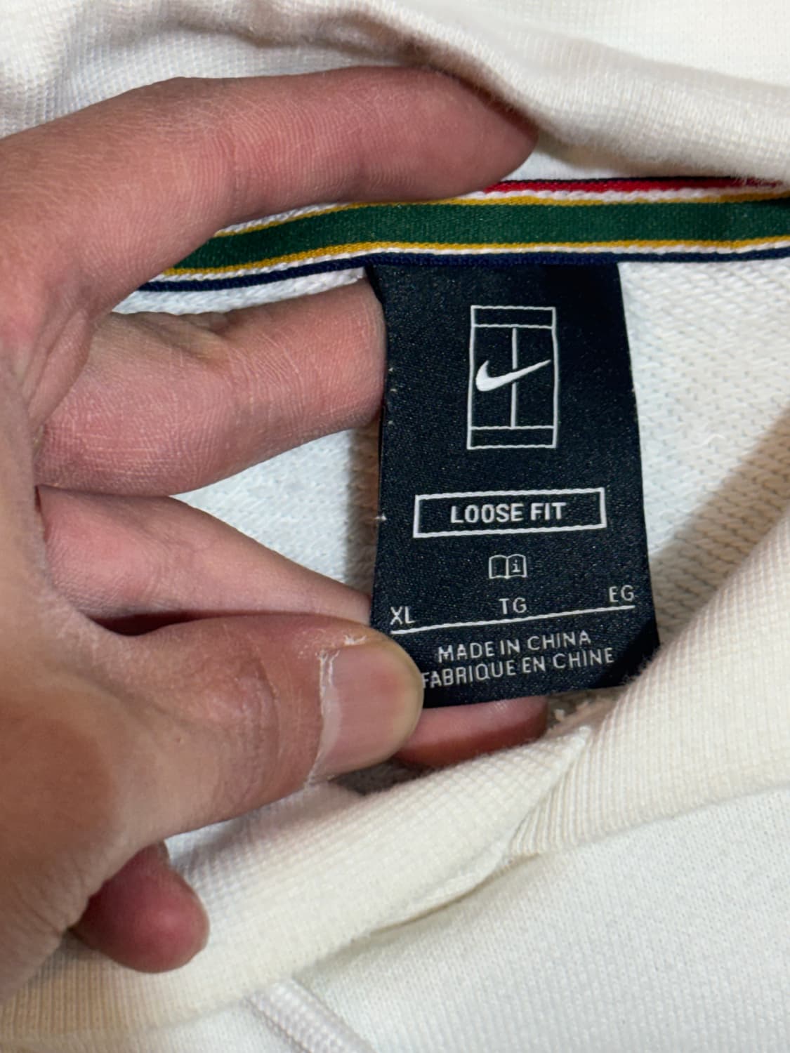 나이키 후드티 화이트 XL사이즈 상품이미지5