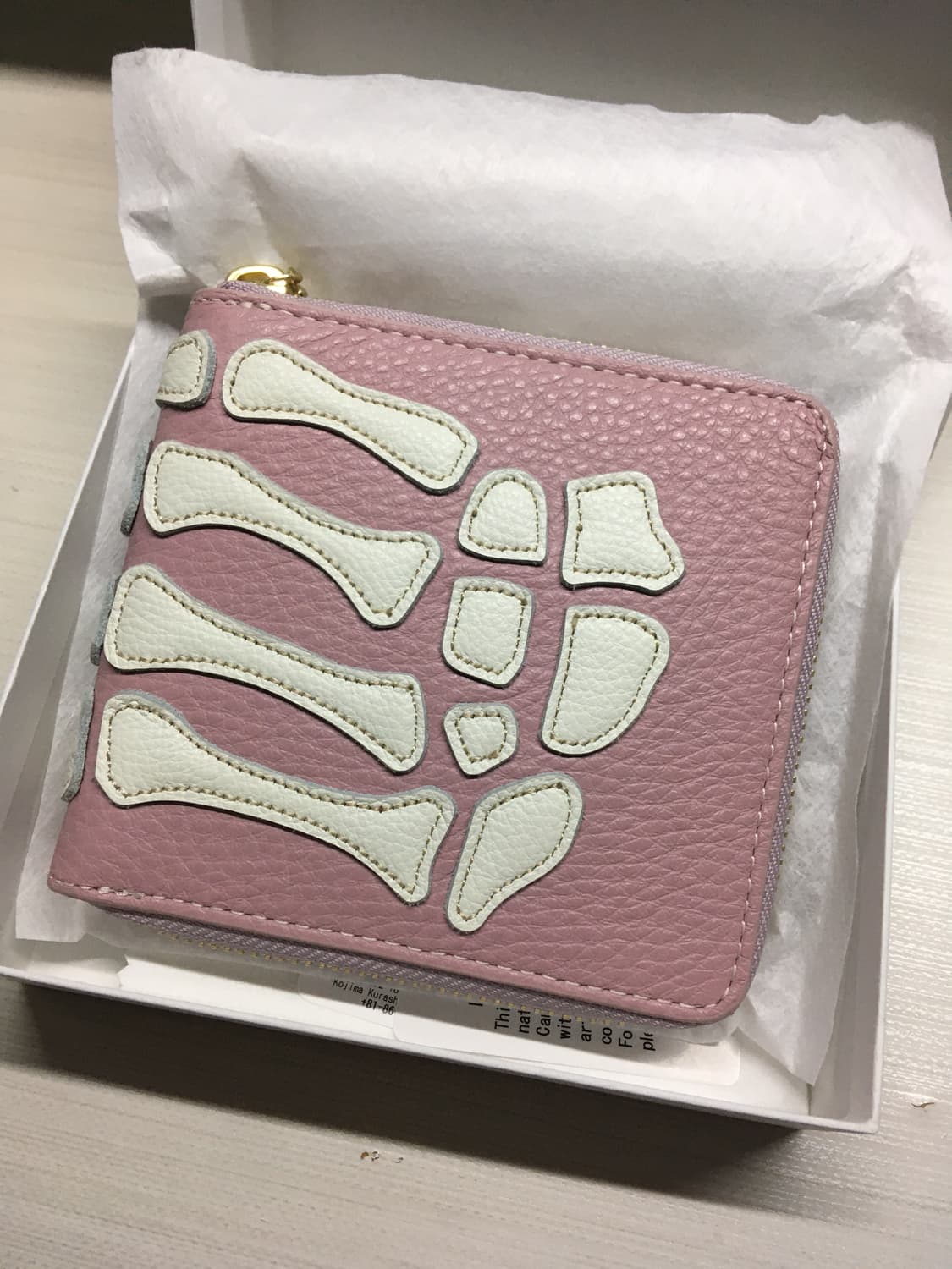 캐피탈 떰즈 업 본 핸드 집 월렛 핑크 상품이미지1