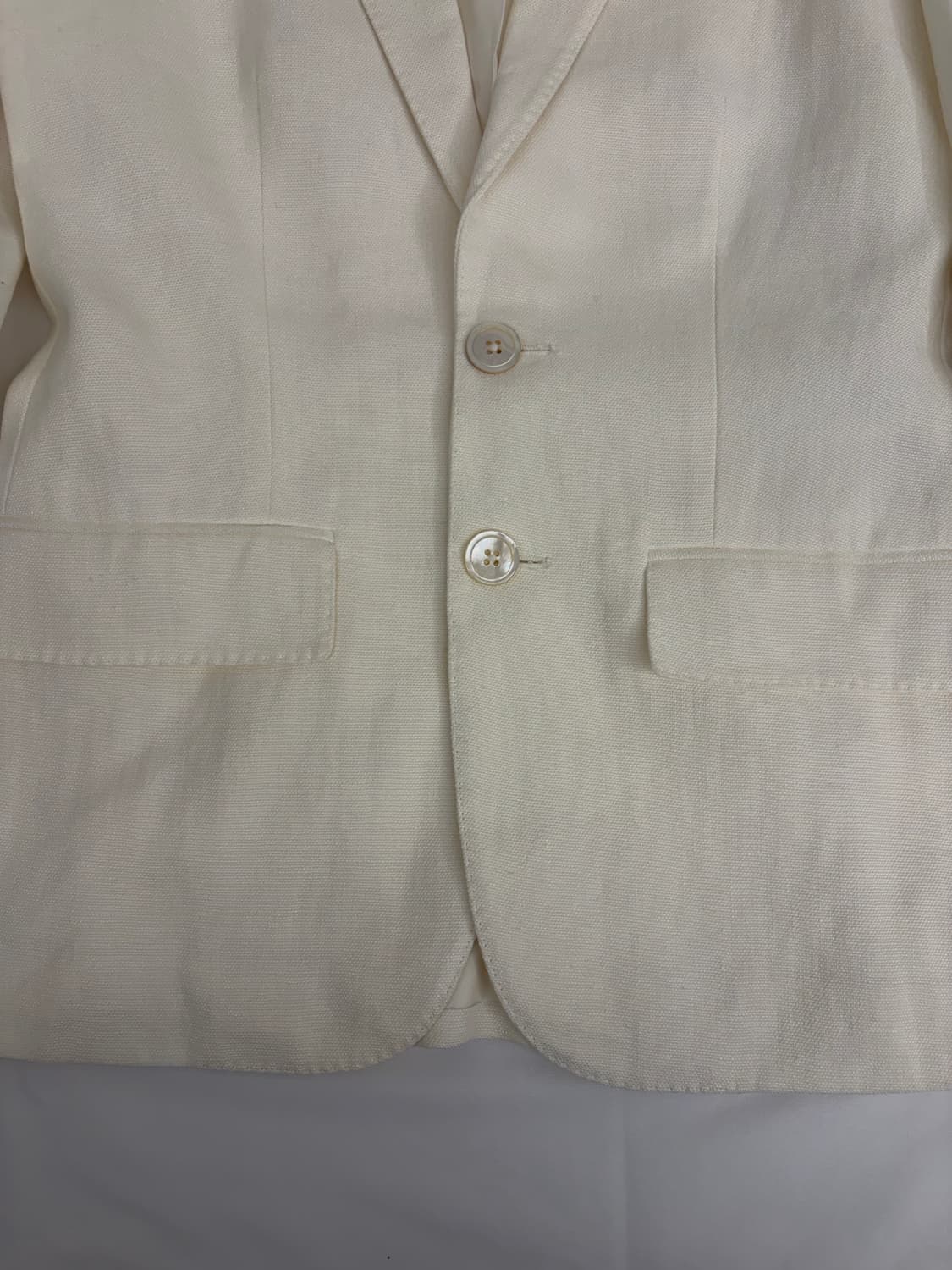 [0] 폴로 랄프로렌 화이트 린넨 블레이저 자켓 상품이미지3