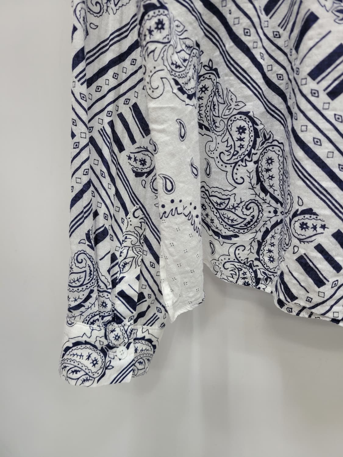 SISLEY 시슬리 면 레이온 블라우스 셔츠 / 여 91 (44) 화이트 상품이미지3