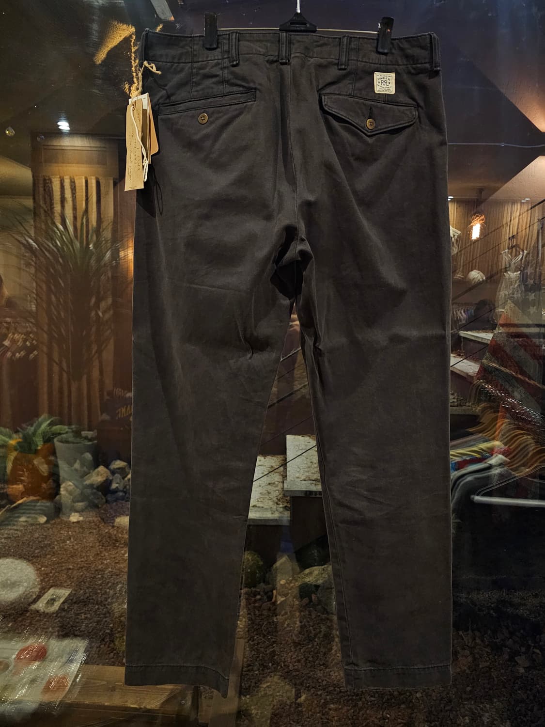 rrl 블랙 오피서 팬츠 34x32 상품이미지2