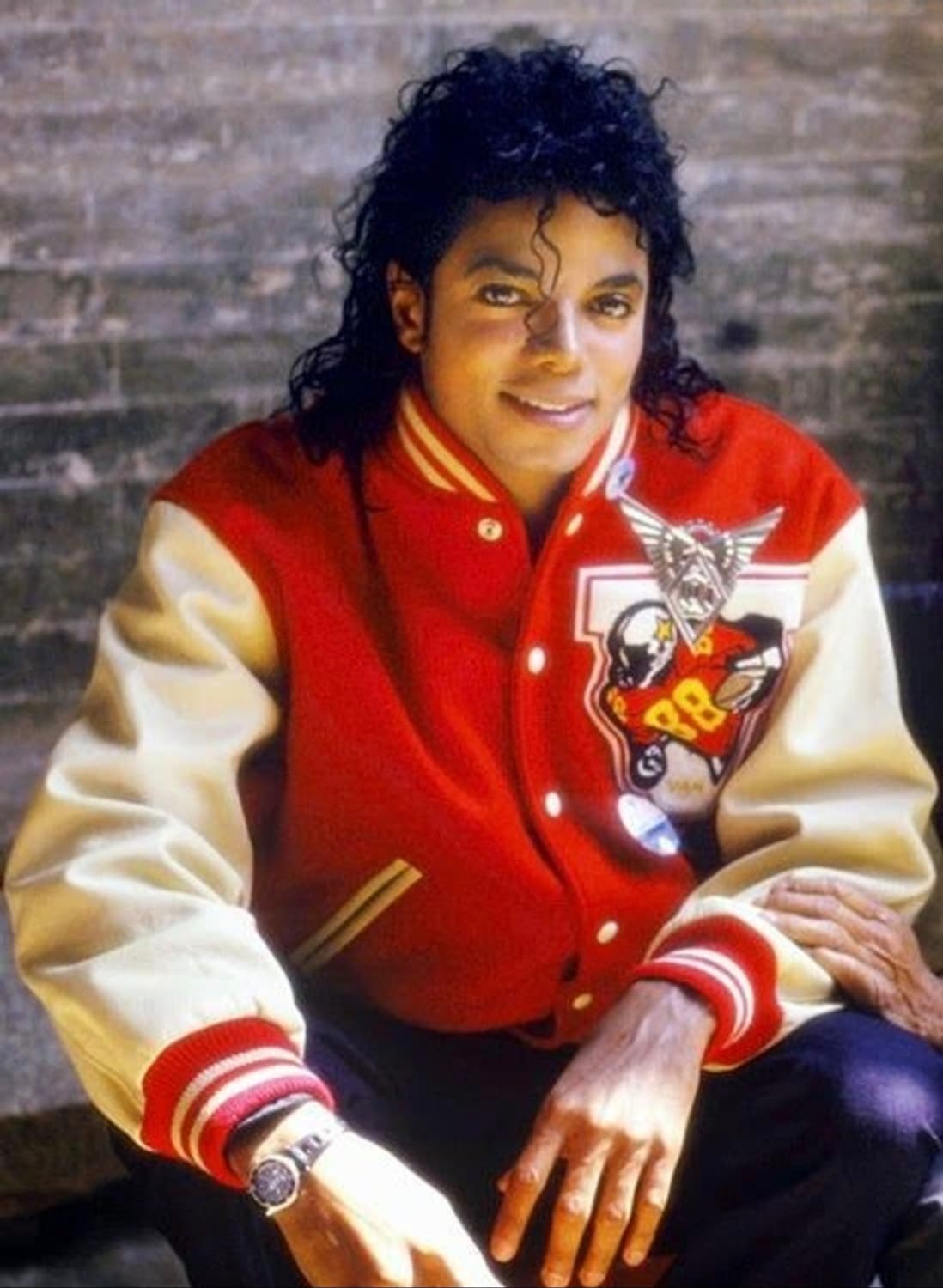 90's VAN JAC 반작 클래식 울 레더 바시티 자켓 L 화이트 상품이미지9