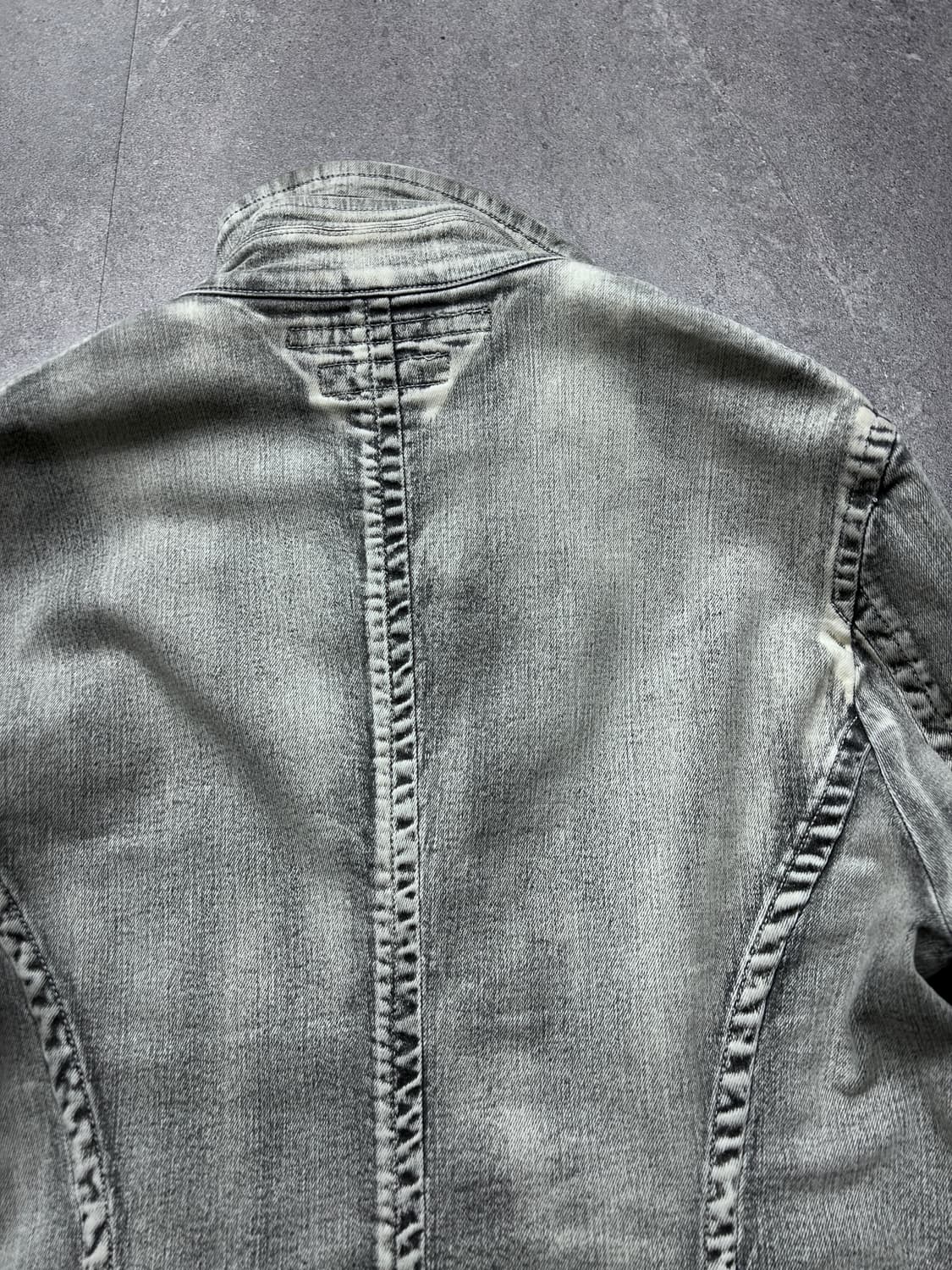 율리우스 사선 하이넥 워싱 데님 자켓 상품이미지6